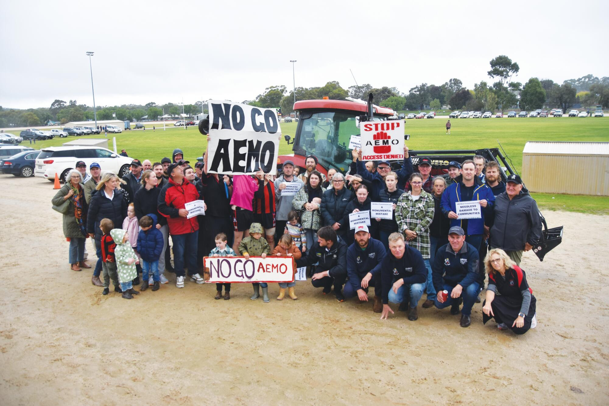 Farmers in half-time protest - feature photo