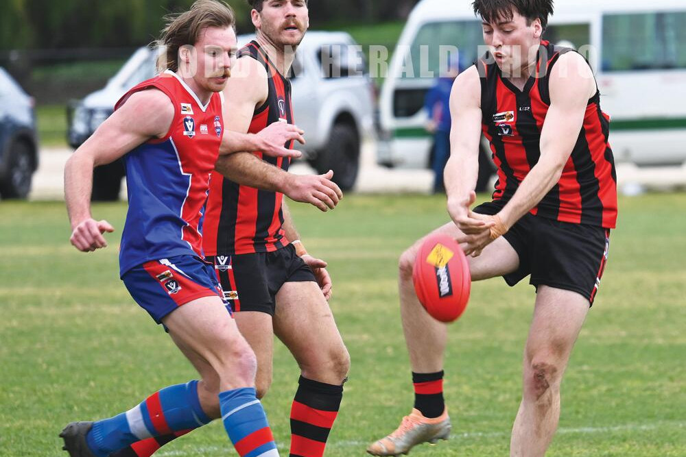 Not quite the mark ... Wedderburn’s Hamish Lockhart. LH PHOTO