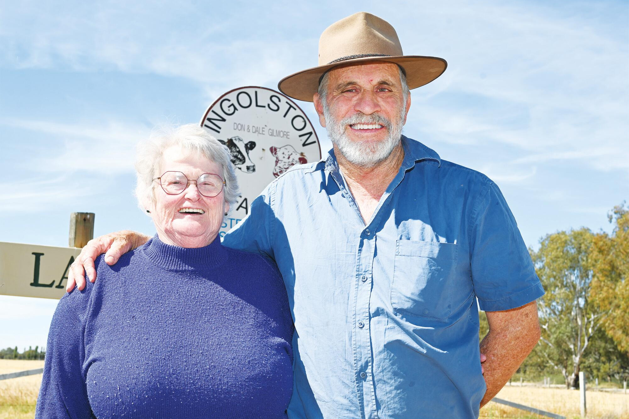 The third generation owners of the Ingolston Holstein Stud ... Dale and Don Gilmore. LH PHOTO