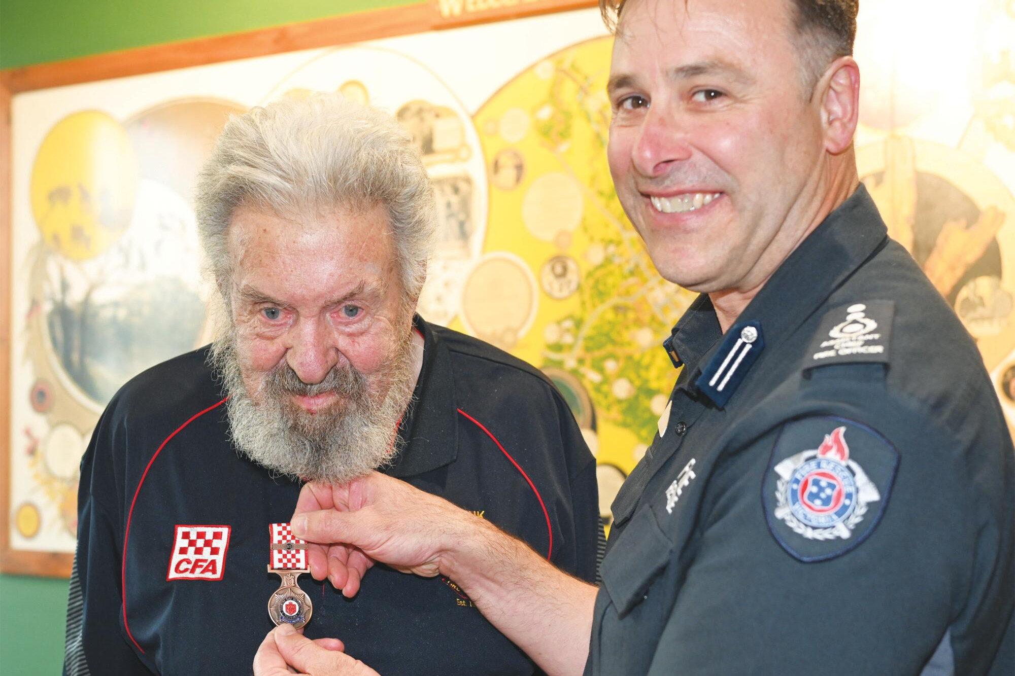 Brigade veteran cuts 130th anniversary cake - feature photo