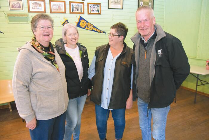 Ann Leach, Julie Piening, secretary Debbie Hancock and president Peter Mason. LH PHOTOS