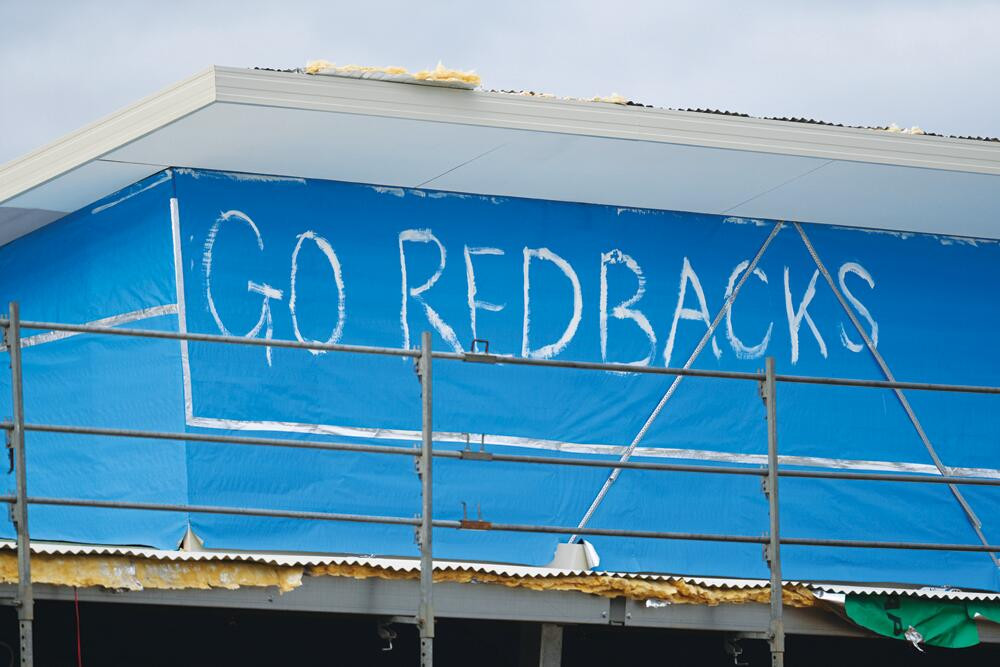 Extra support for the Redbacks at Donaldson Park