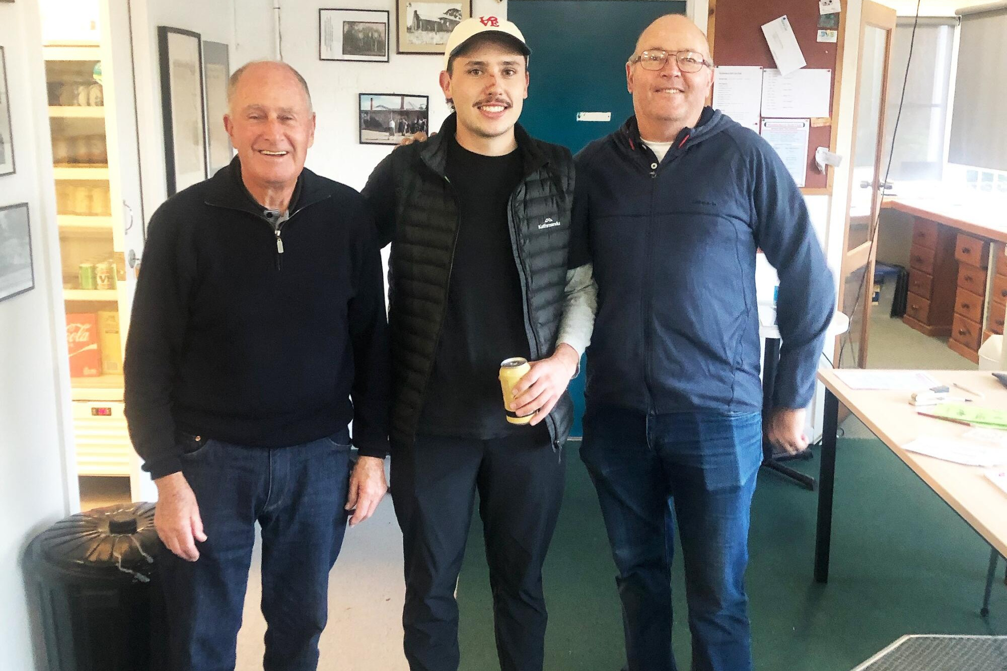 FAMILY AFFAIR: John Donaldson with grandson Liam McNeil and son-in-law David McNeil after competing in the Wedderburn club championships.