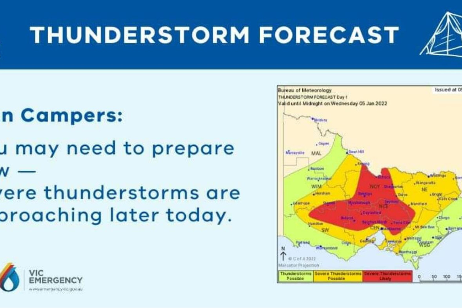 Storm warning to campers - feature photo
