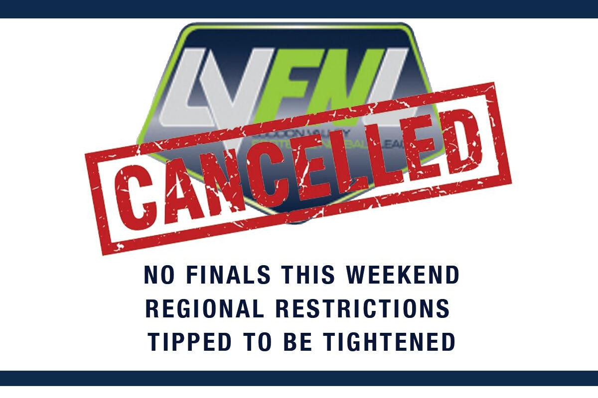 COVID FEARS: NO PLAY THIS WEEKEND - feature photo