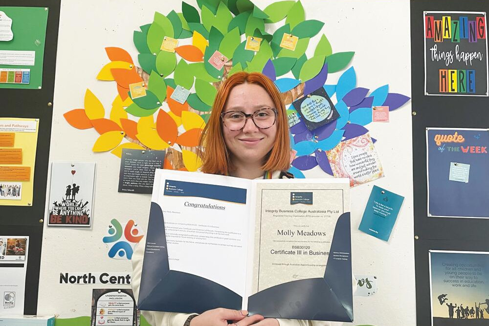 Accomplished and organised: Molly's certificate - feature photo
