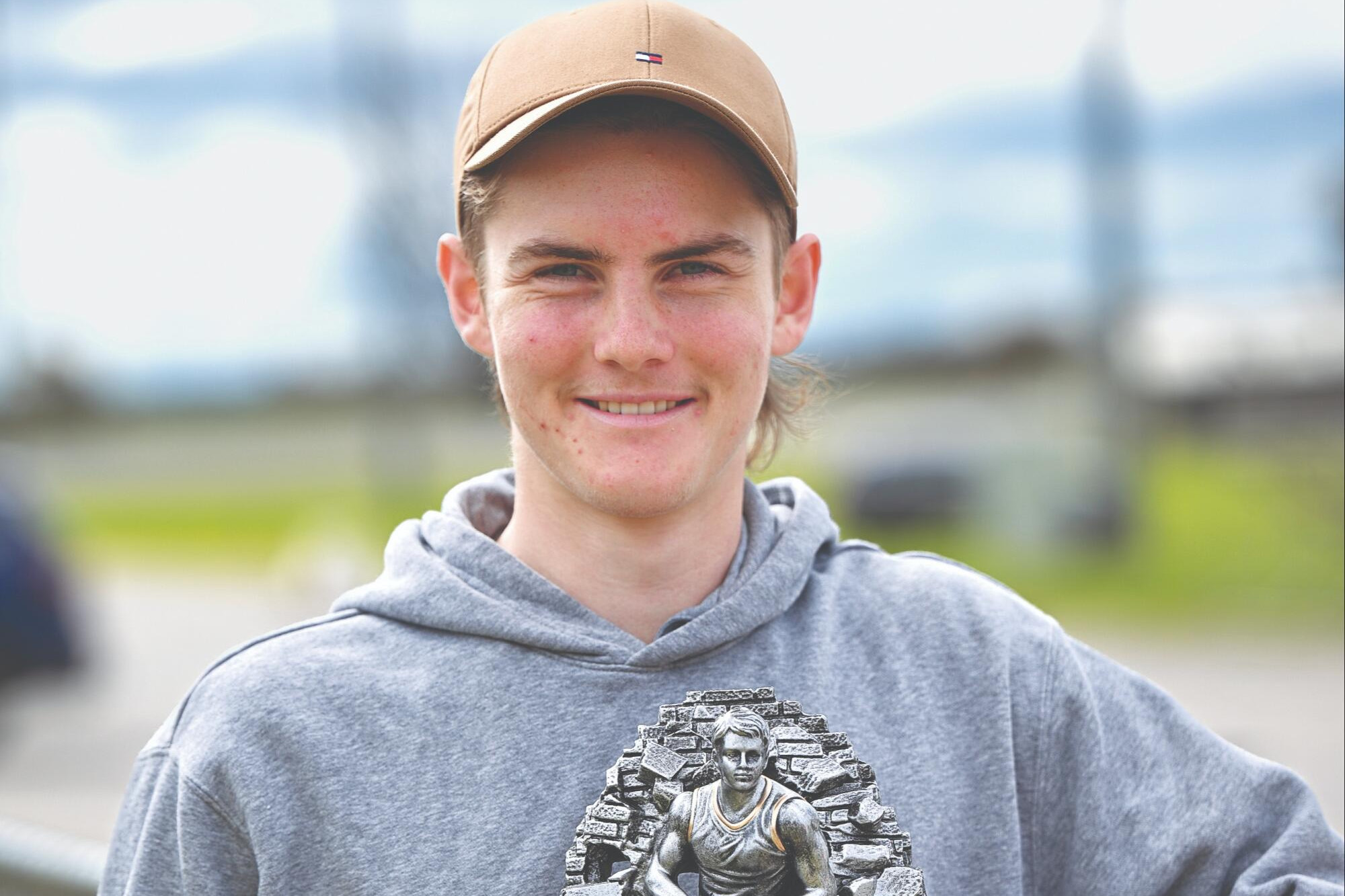 Boort under 17 best and fairest Lachie Hall. AP PHOTO