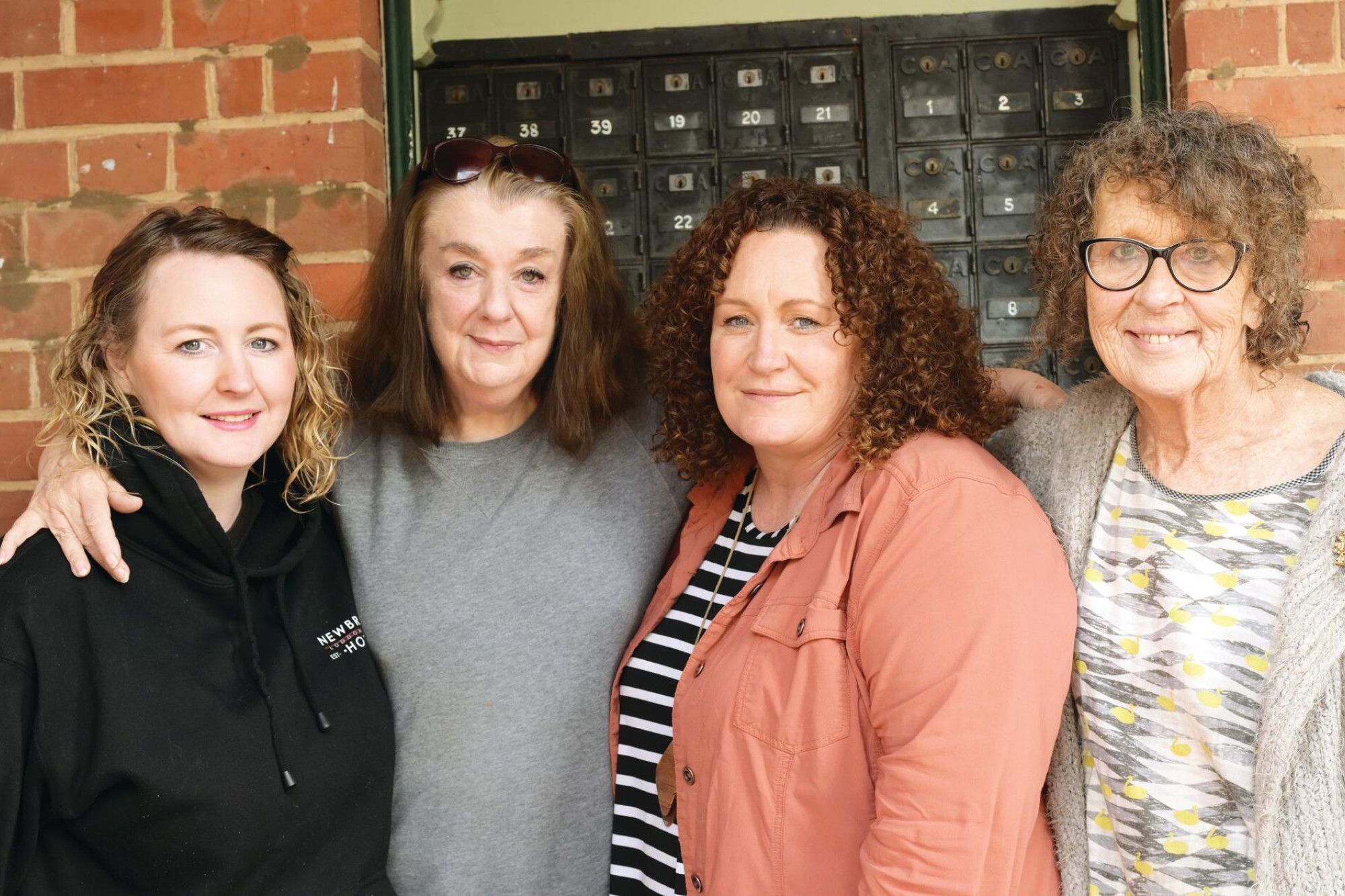 Time to walk and talk ... MIchele Mizzi, Jan Sharman, Michelle Heather and Mary Wollmering. LH PHOTO
