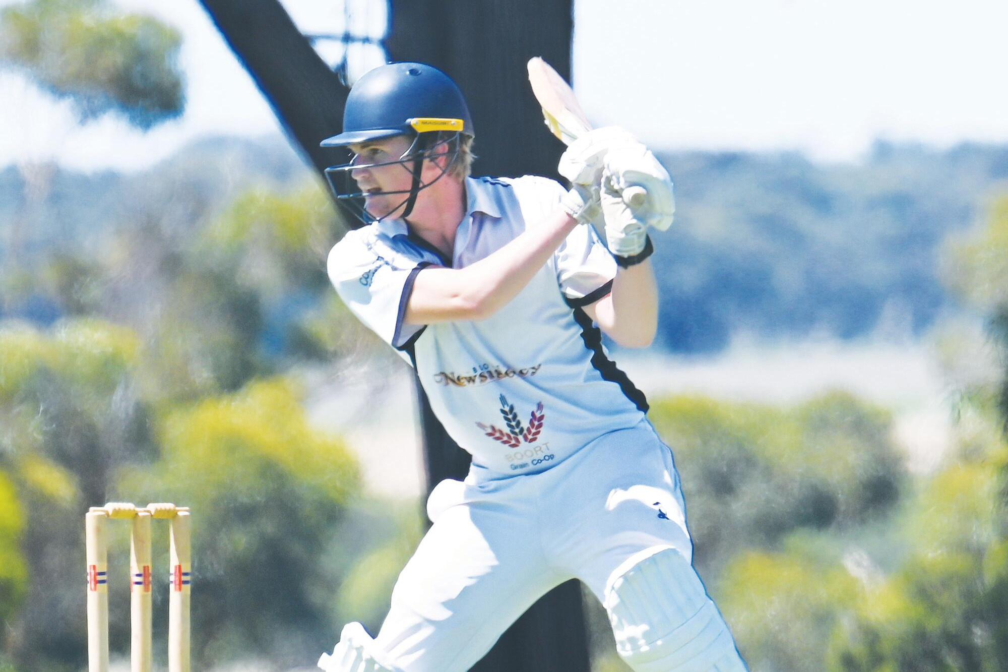 Alex Cockerell leads way for Boort. LH PHOTO