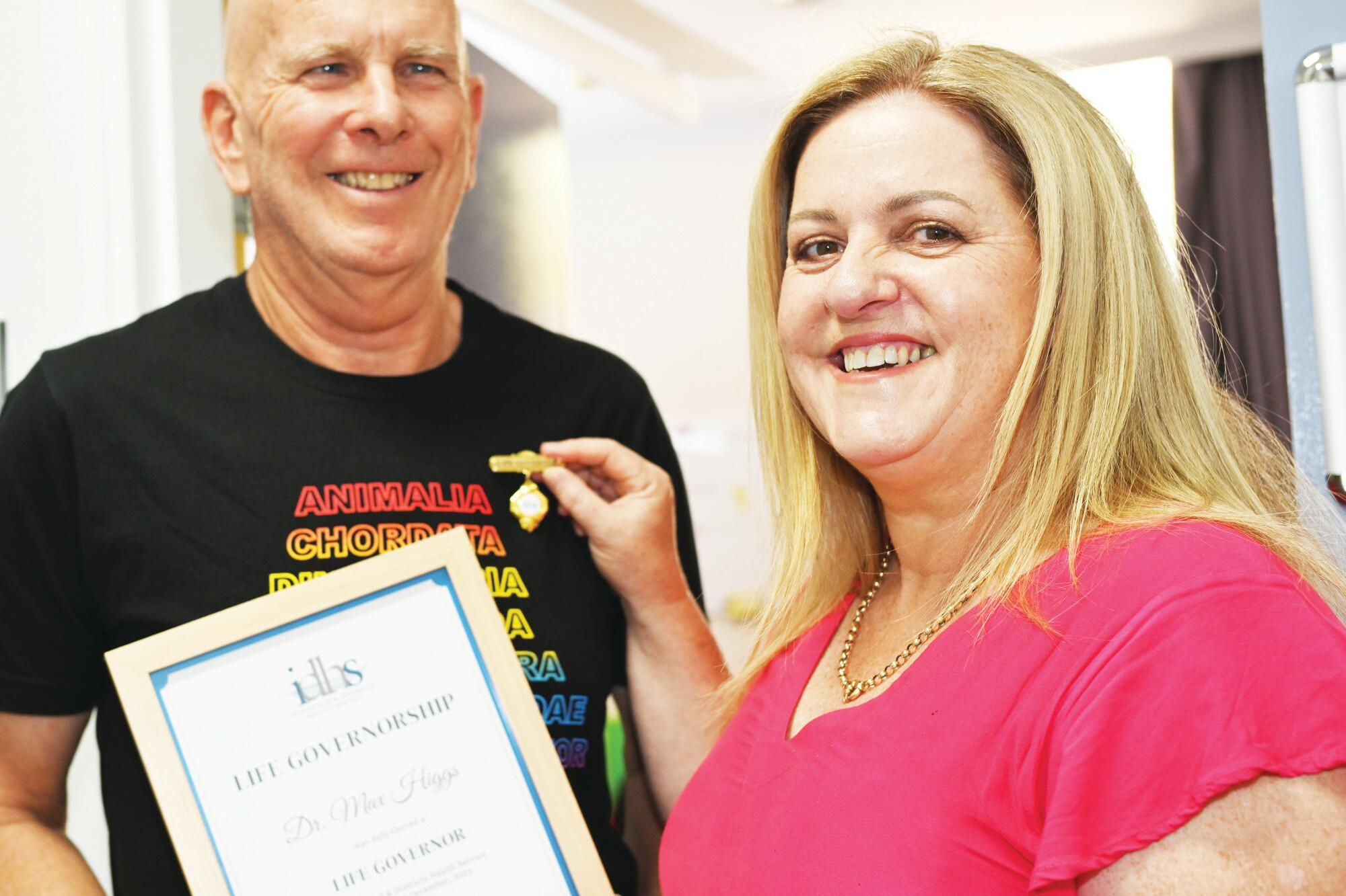 Max receives health service's top honour - feature photo