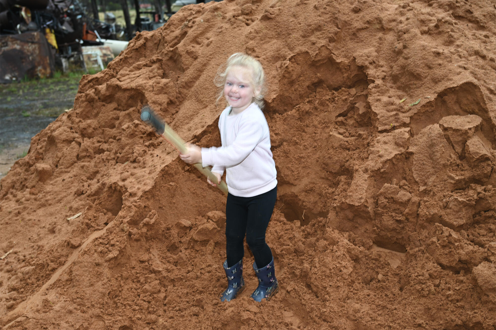 The flooded Inglewood-Arnold Road. LH PHOTO