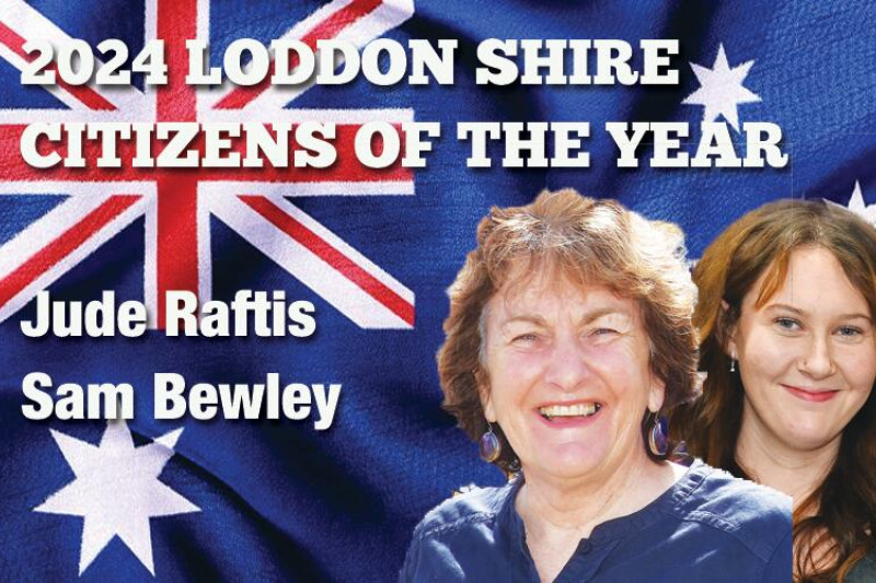 Jude Raftis, Samantha Bewley are Loddon's top citizens of 2024 - feature photo