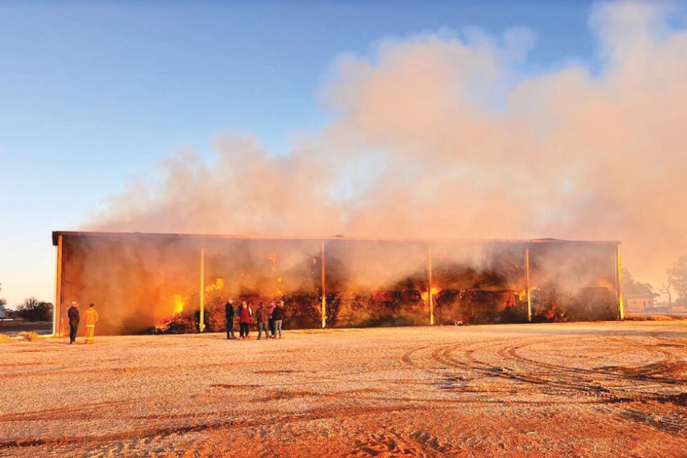 $½m export bales lost in shed fire - feature photo