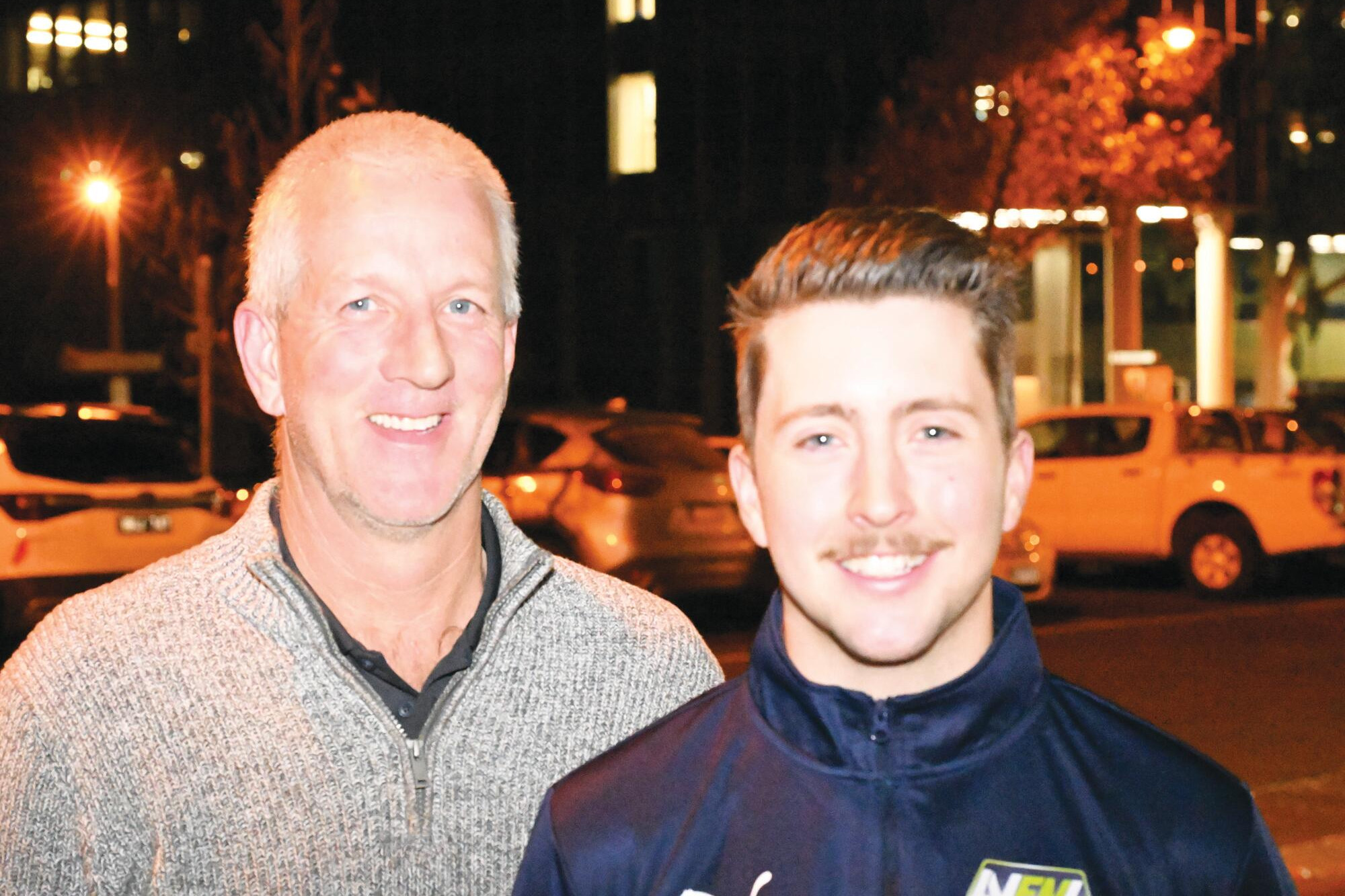 Chairman Simon Tuohey and new executive officer Kyle Smith, LH PHOTO