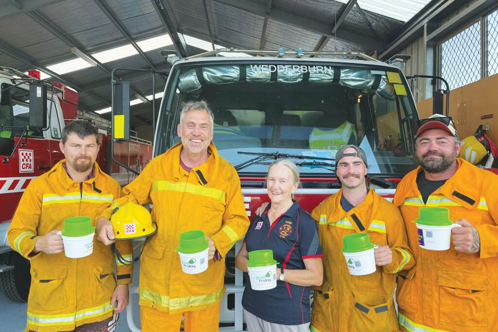 James Cook, Jerone Van Veen, Louise Gamble, Harry Hargreaves and Matt Tansley ready to rattle appeal tins