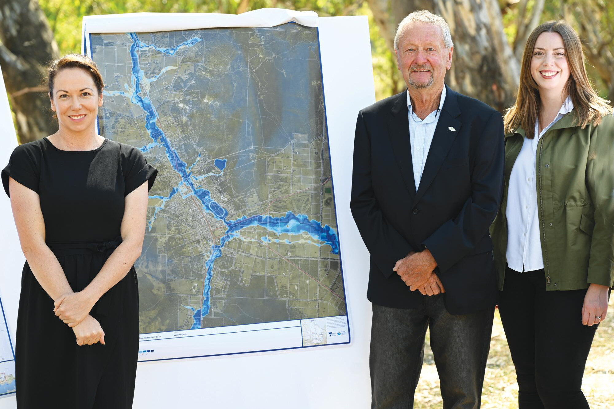 Jaclyn Symes, Mayor Gavan Holt and Ripon MP Martha Haylett. LH PHOTO