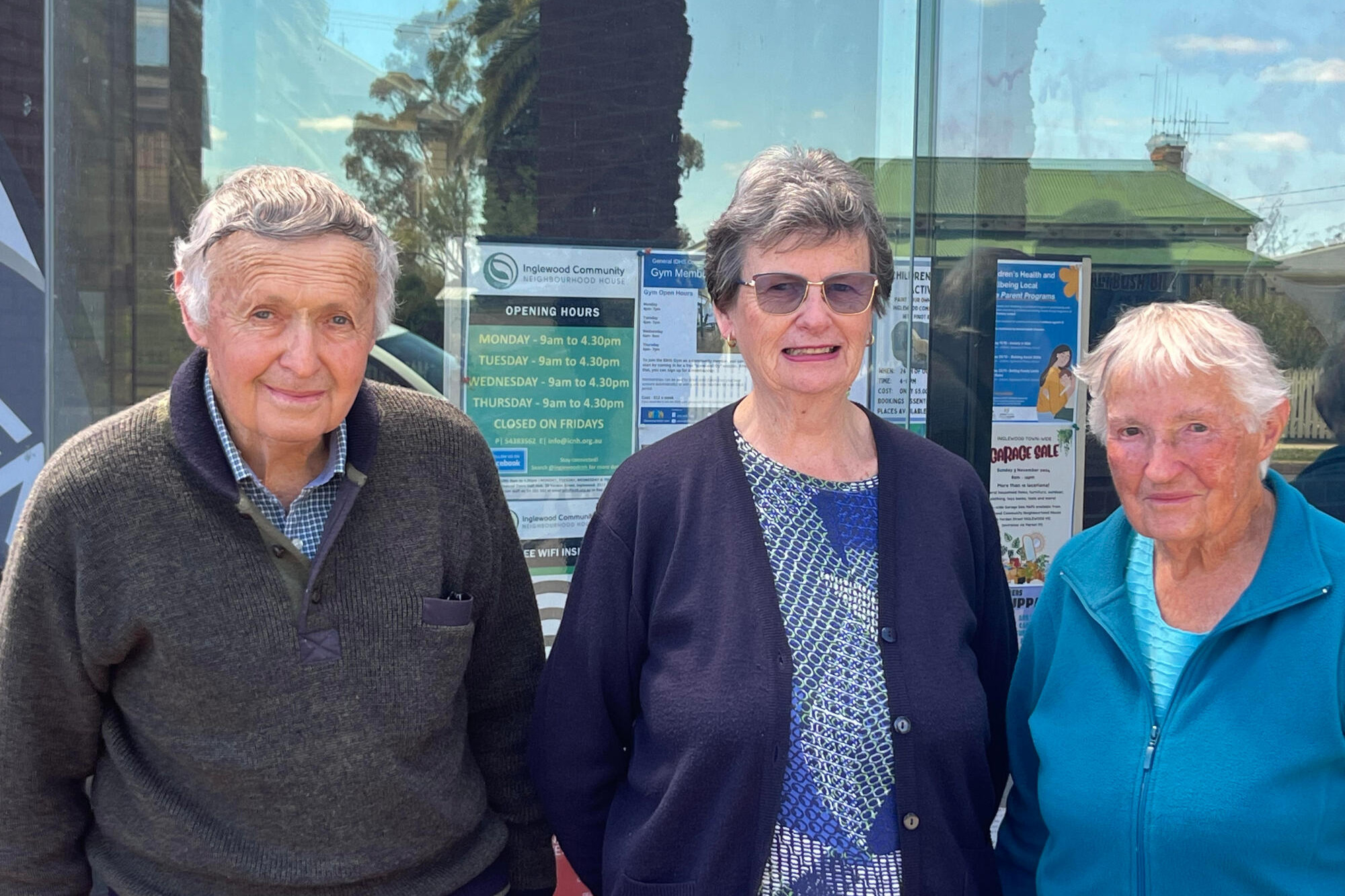 Former choir members Ian Penny, Kaye Penny and Marj May