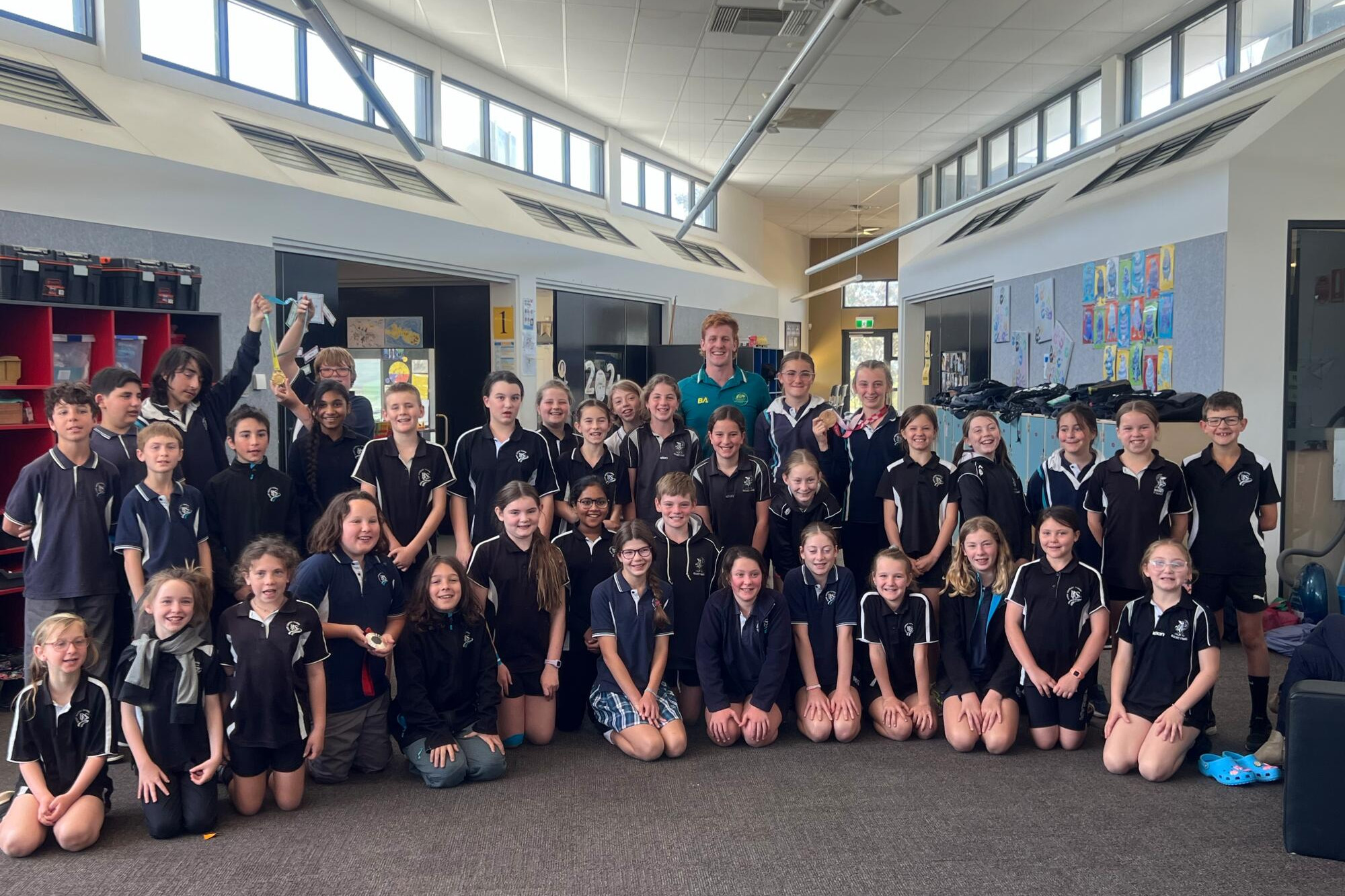 Paralympian's wellbeing talk at school - feature photo