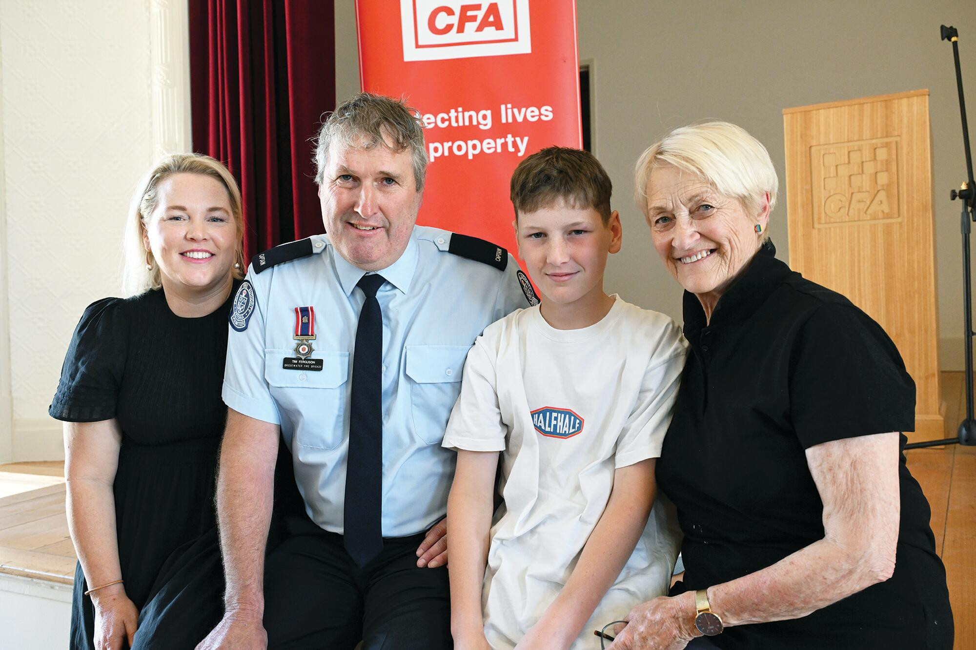 Bridgewater brigade members receive medals, top award for captain - feature photo