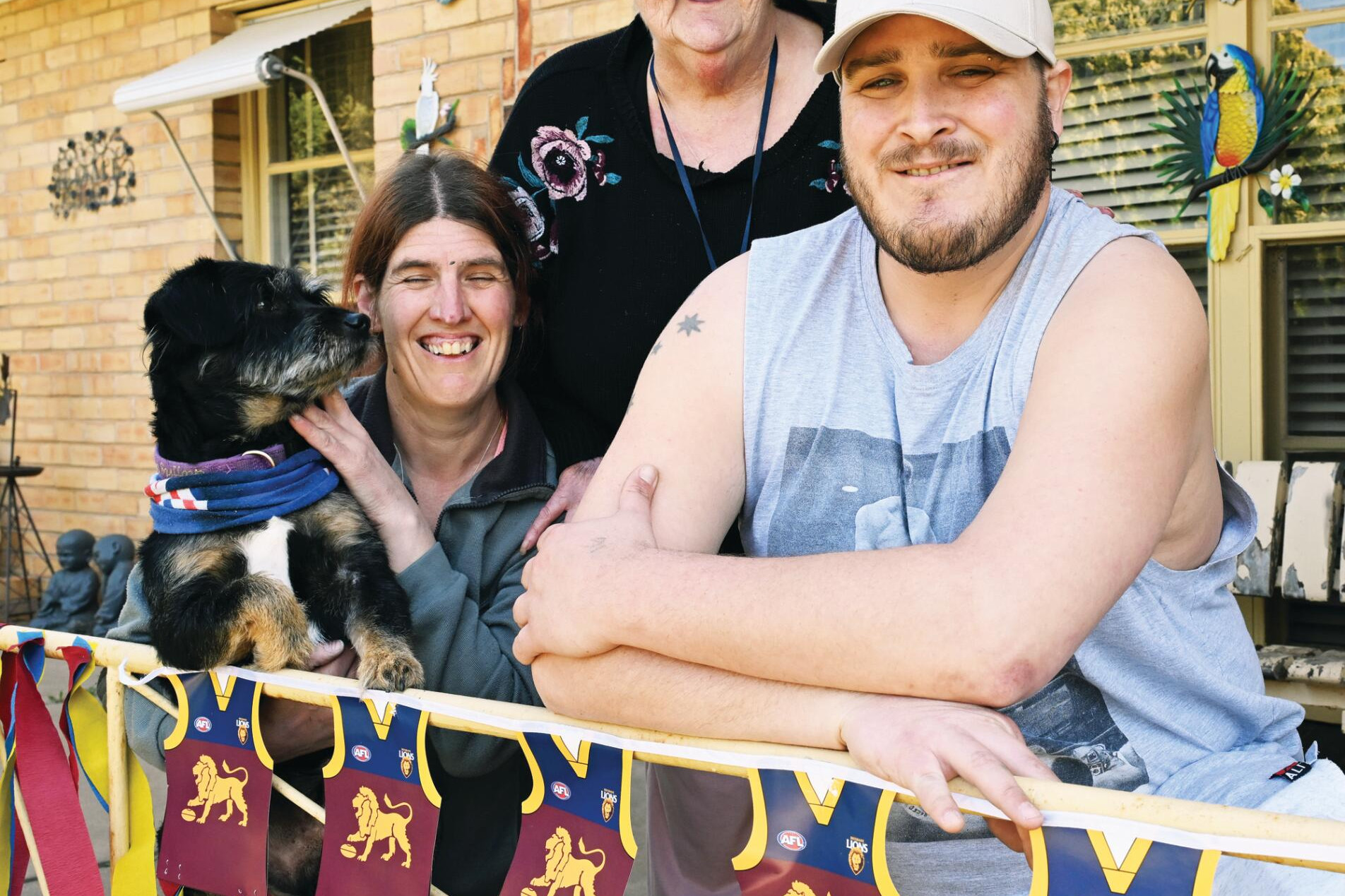 Carol's grinning after flag win - feature photo