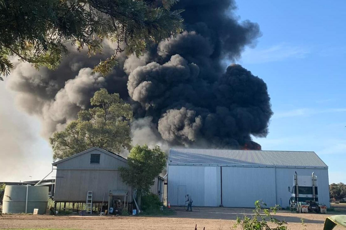 Fuel burns in shed fire - feature photo