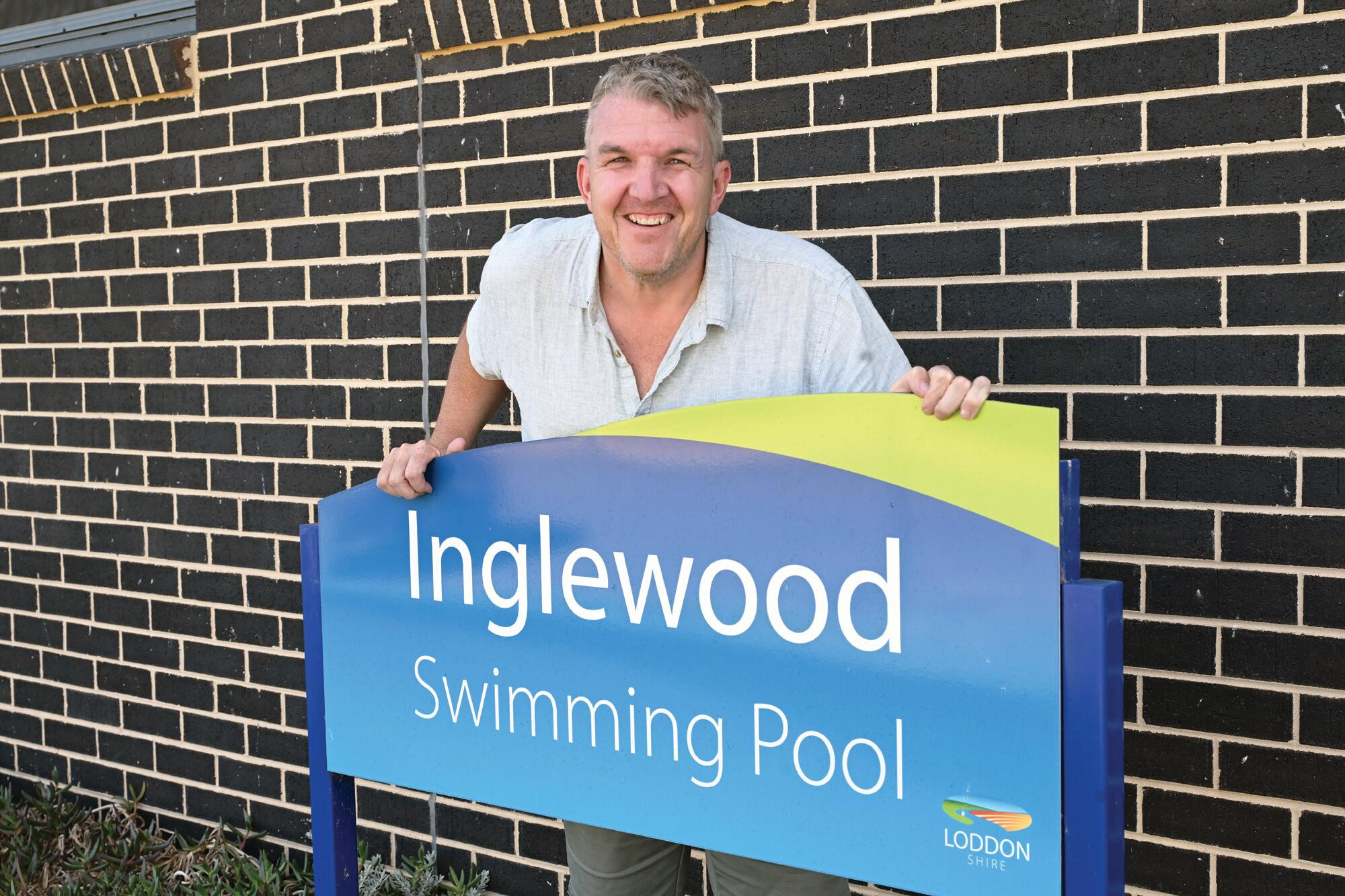 Making a difference ... pool pass deal helped in tough times, says Stewart Luckman. LH PHOTO