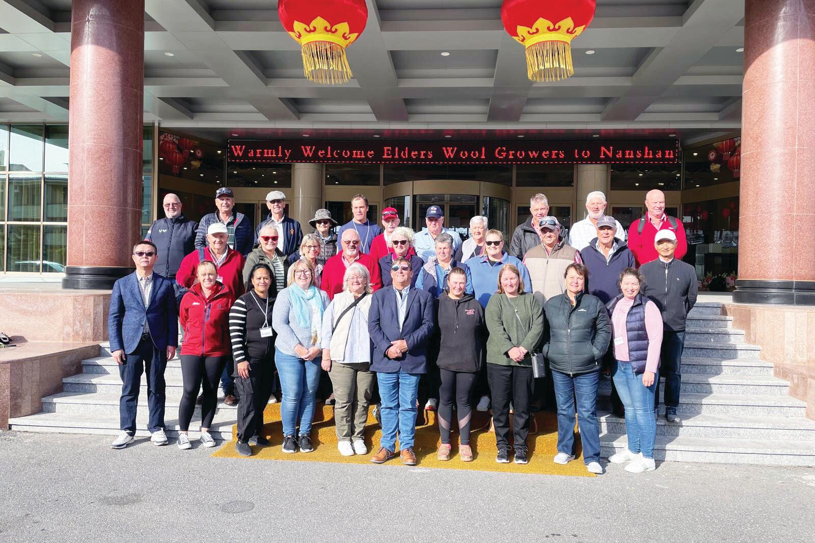 The tour group in China ... the first in more than five years