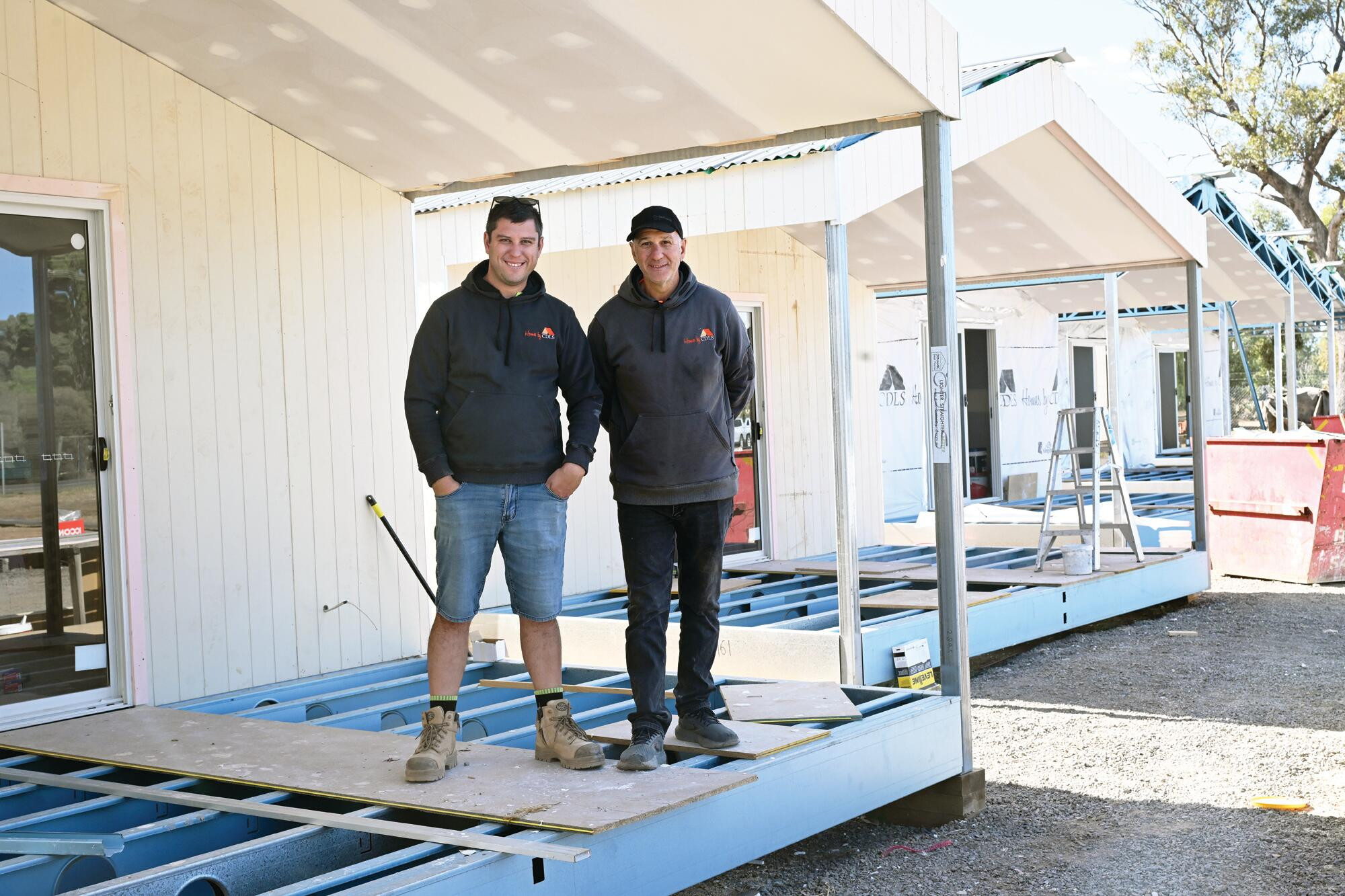 Carlo and Leigh Gazzolo ... being part of the housing crisis solution. LH PHOTO