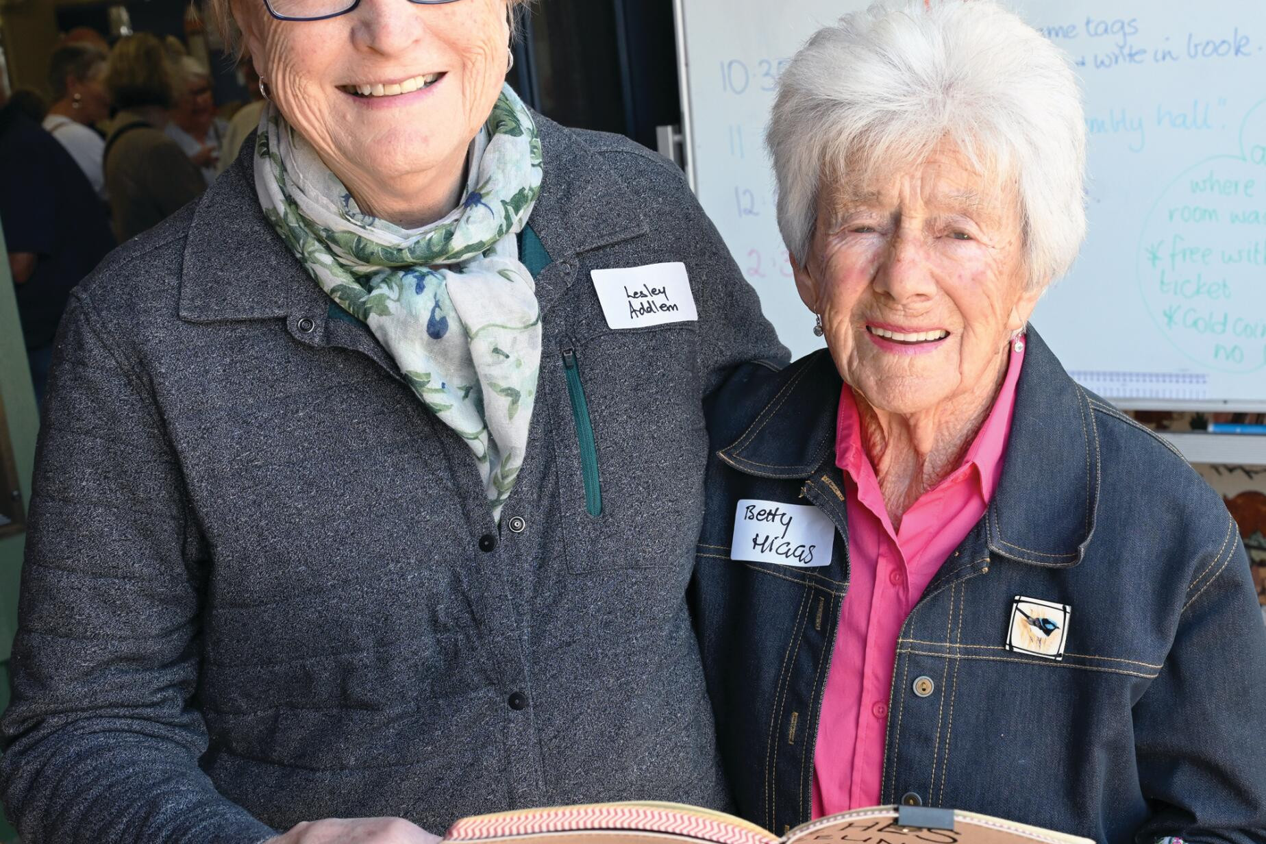 Lesley Addlem and Betty Higgs. LH PHOTO