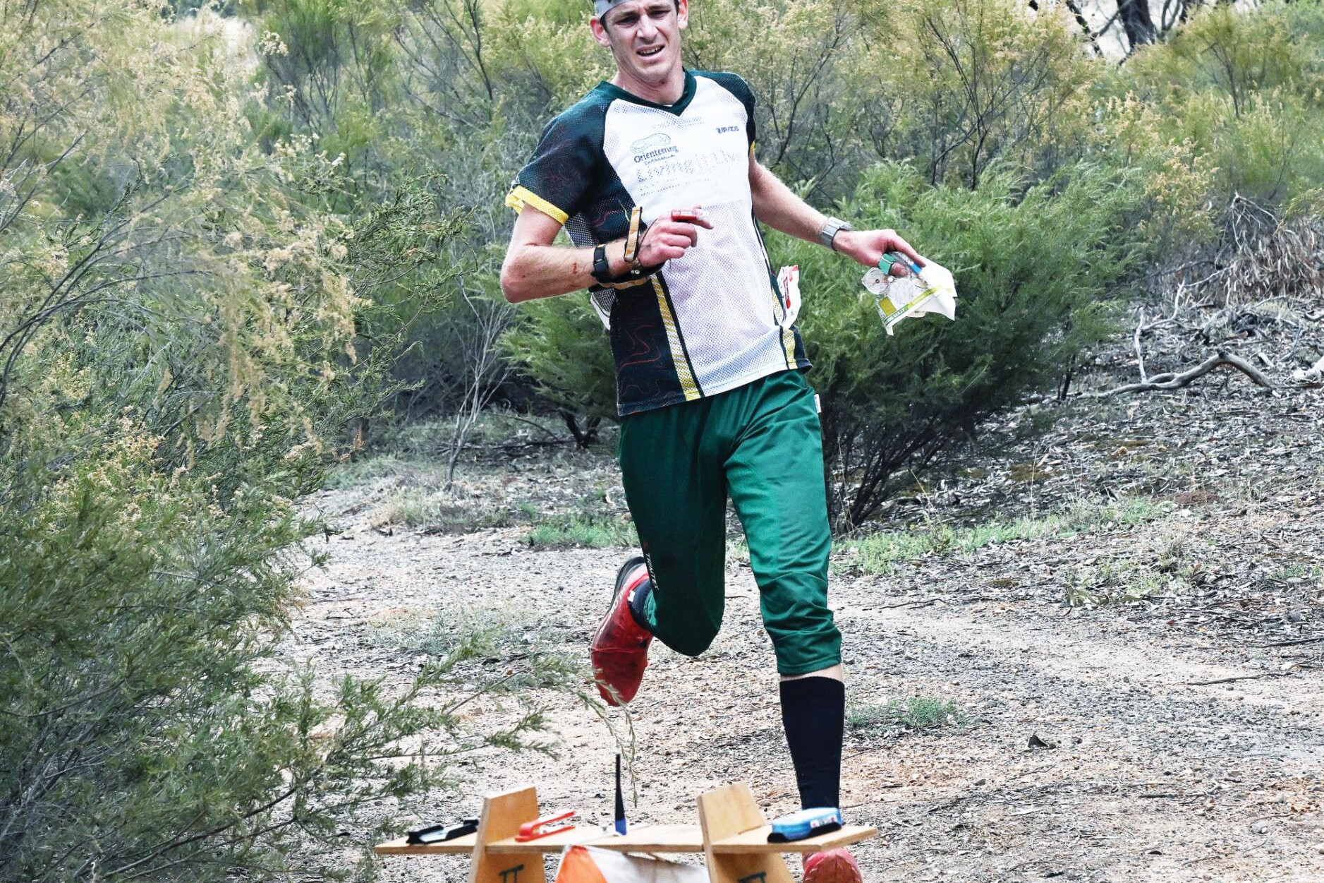 Brodie Nankervis heads to the checkpoint