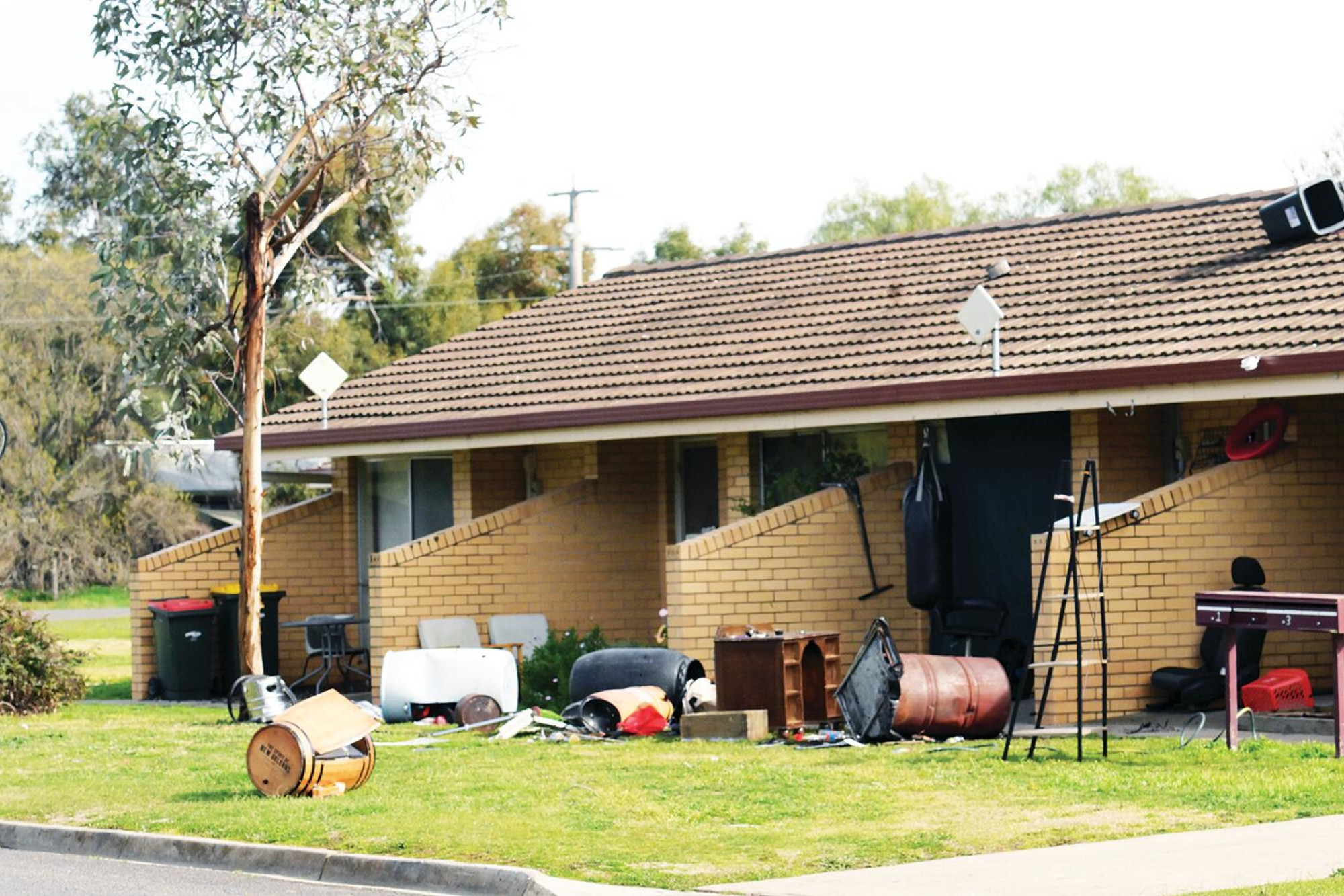 The scene after Saturday’s fire