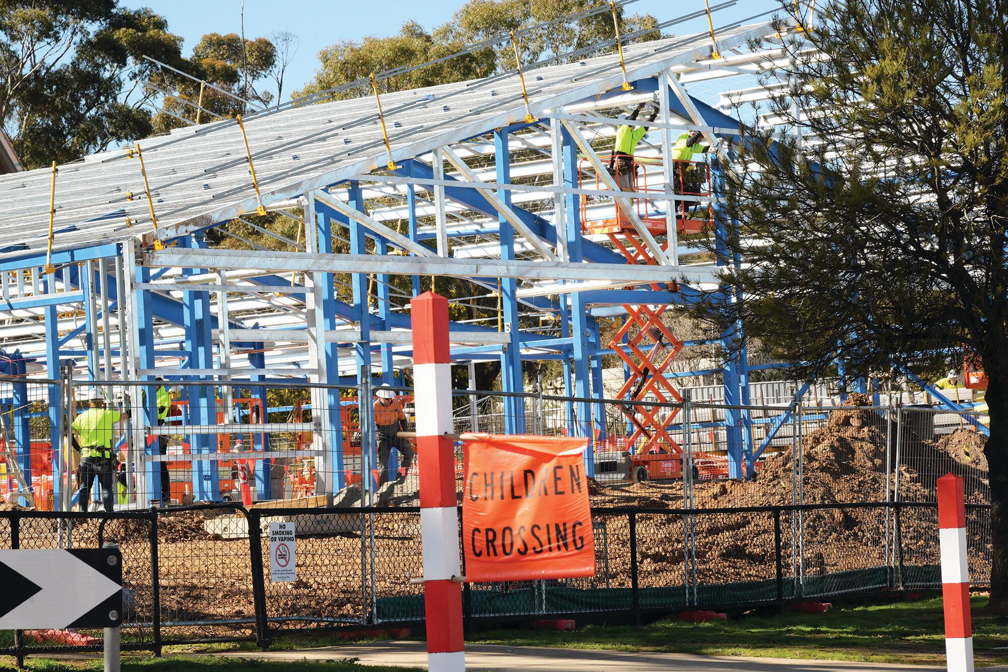 Wedderburn’s early learning centre takes shape. LH PHOTO