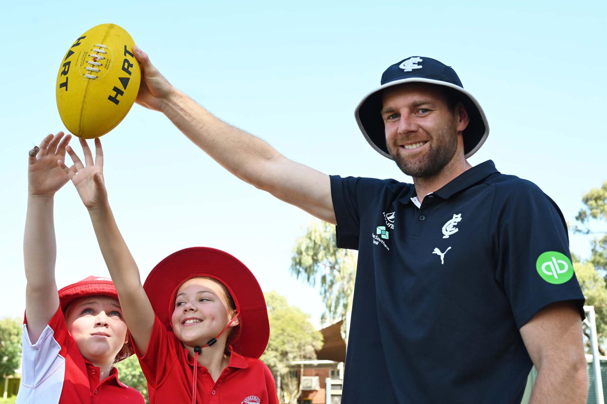 Blues bring footy to local students - feature photo