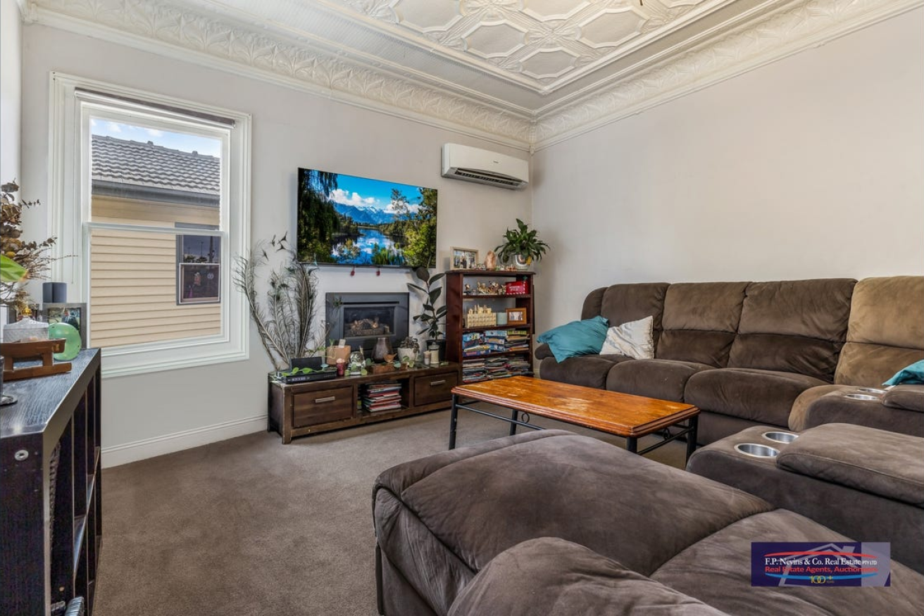 Ornate pressed ceilings are a feature of this Bridgewater house
