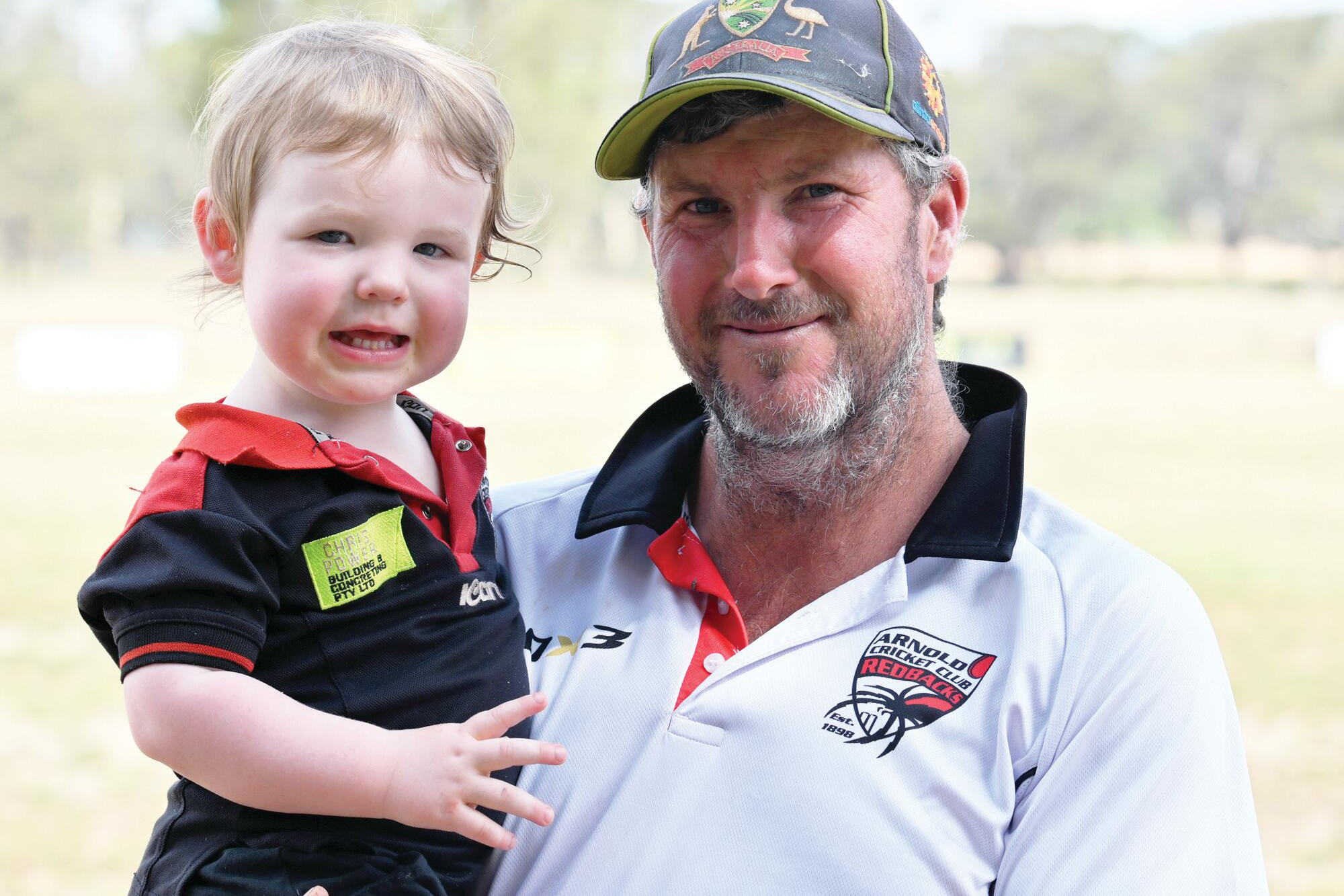 Phil Scholes and son Charlie
