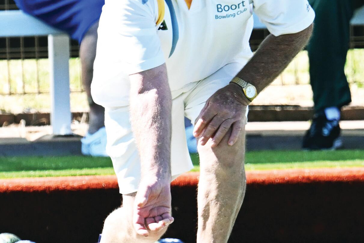 Ken Burt in action for Boort against Donald. LH PHOTOS
