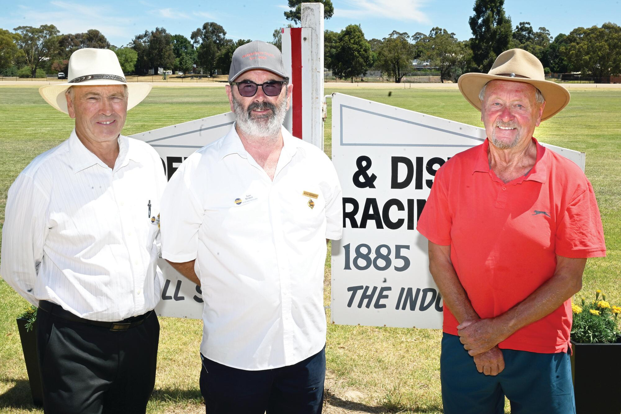 Bruce Hargreaves, Tom Nisbet and Gavan Holt. LH PHOTO