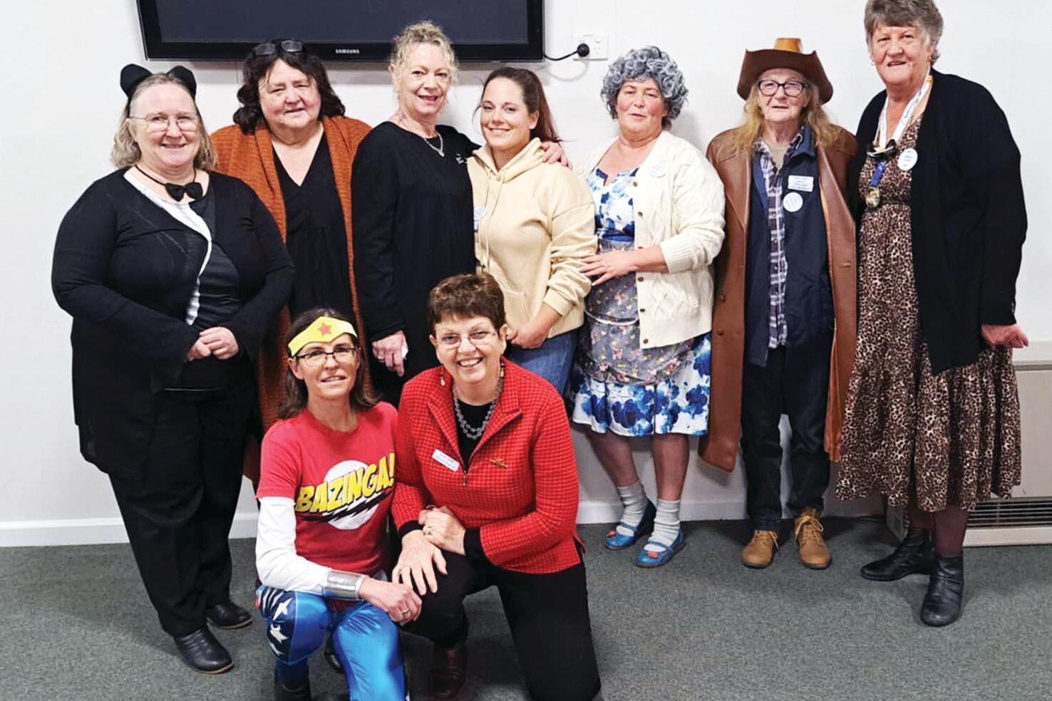 Amity members come dressed as heroes to the annual dinner