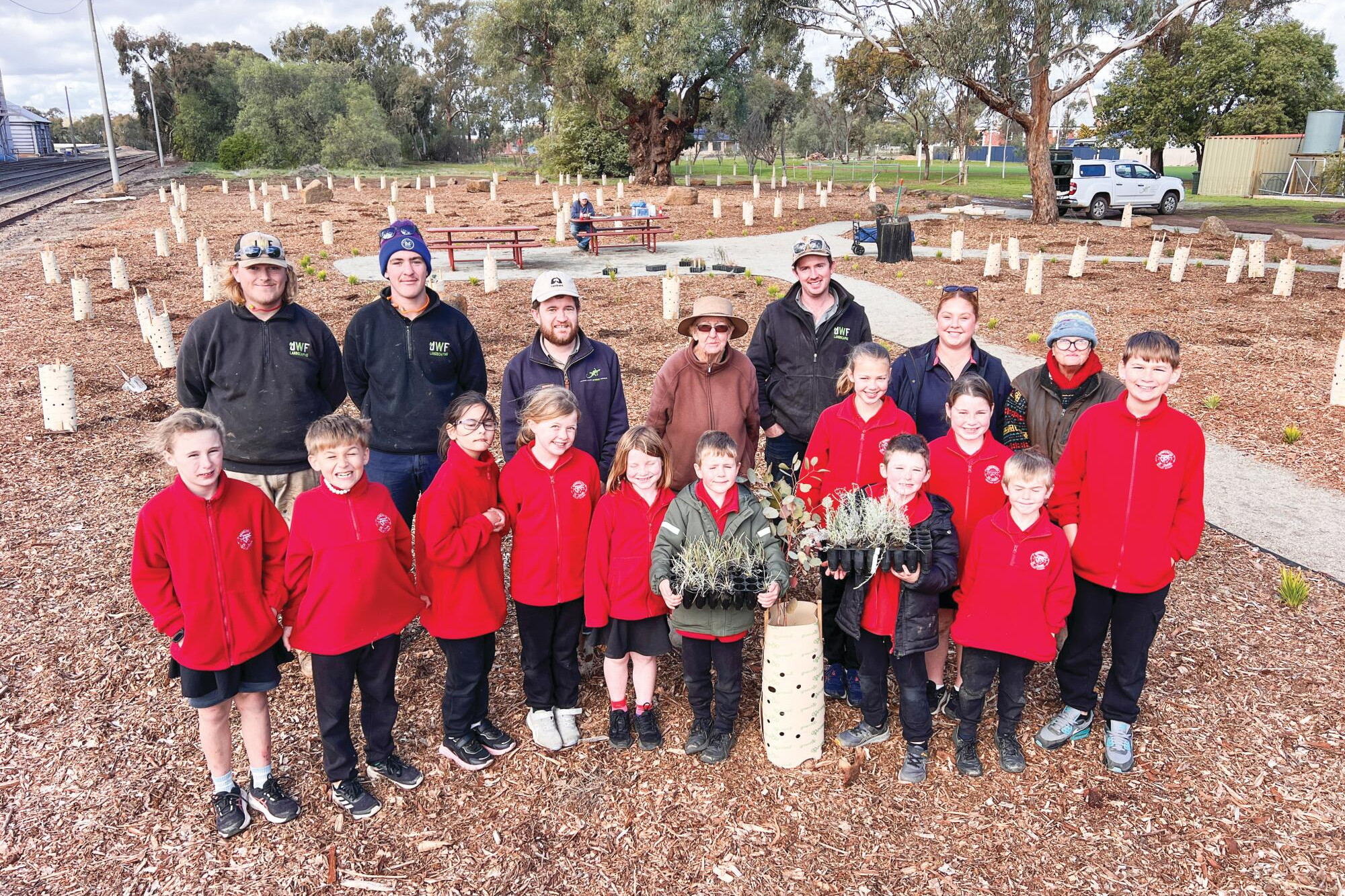 Planting day completes garden links - feature photo