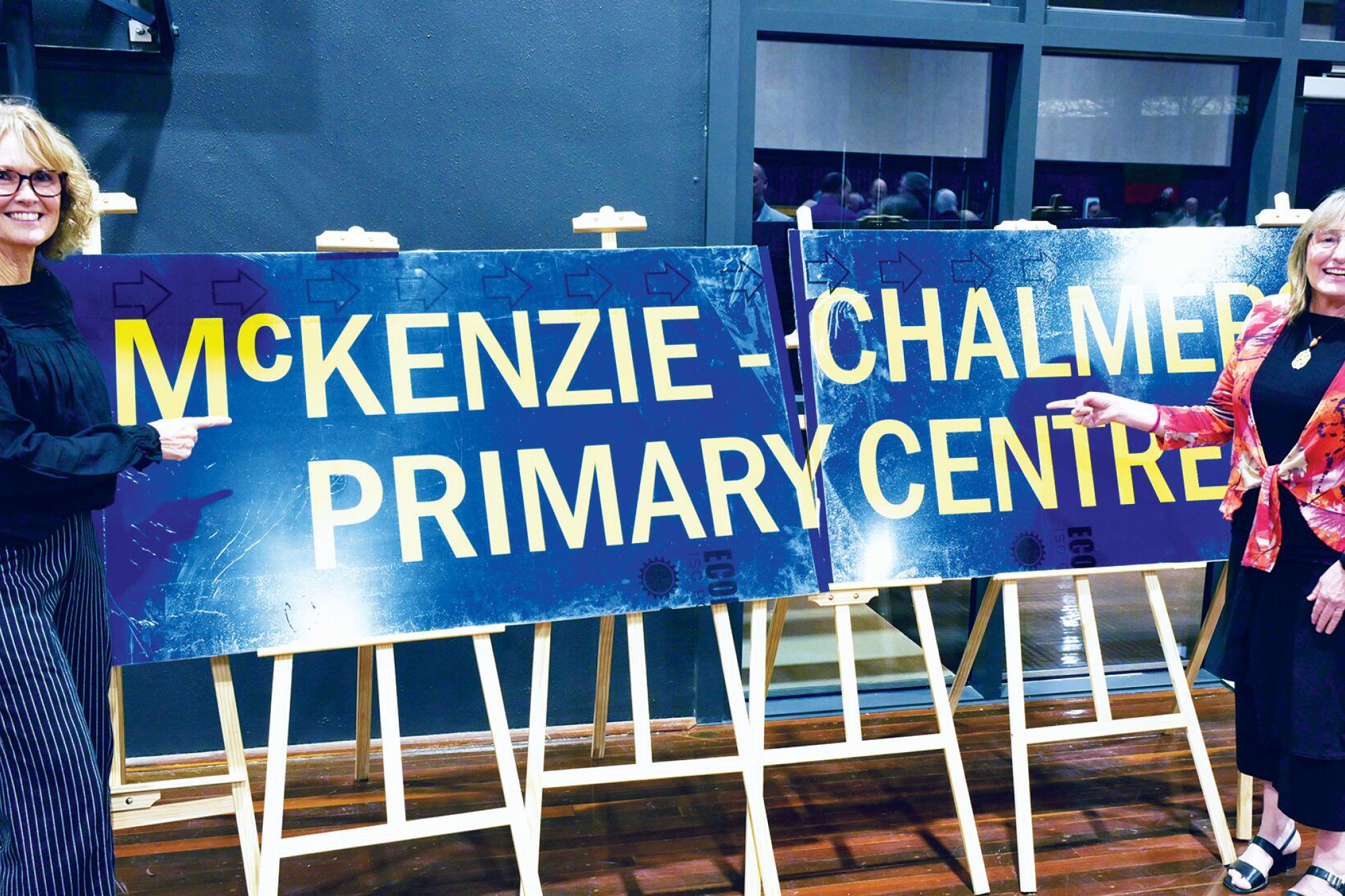 Long-time teachers Diedre McKenzie and Tanya Chalmers have been recognised with the naming of the primary centre in their honour. LH PHOTOS