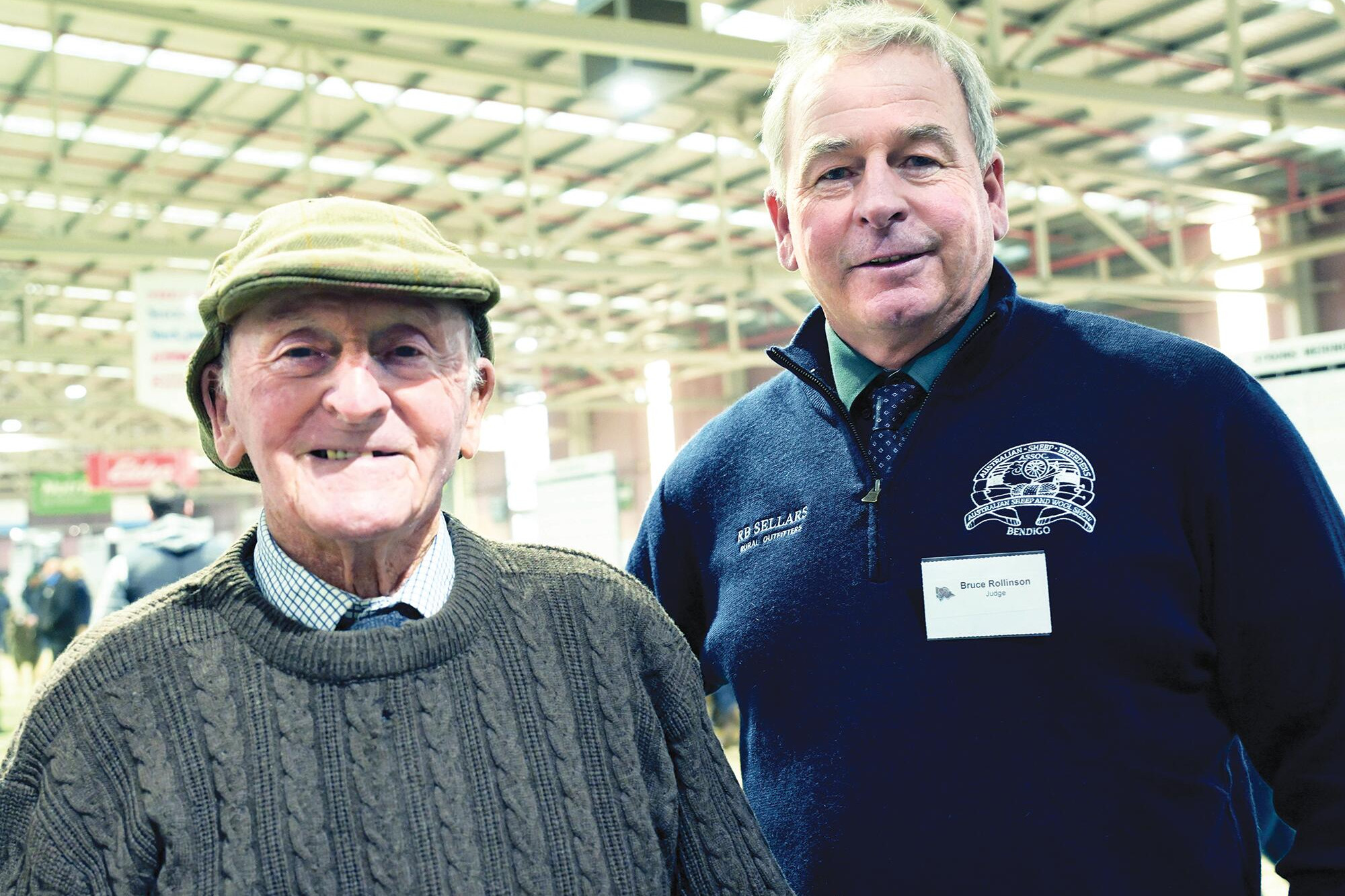 Bob and Bruce at the Australian Sheep and Wool Show