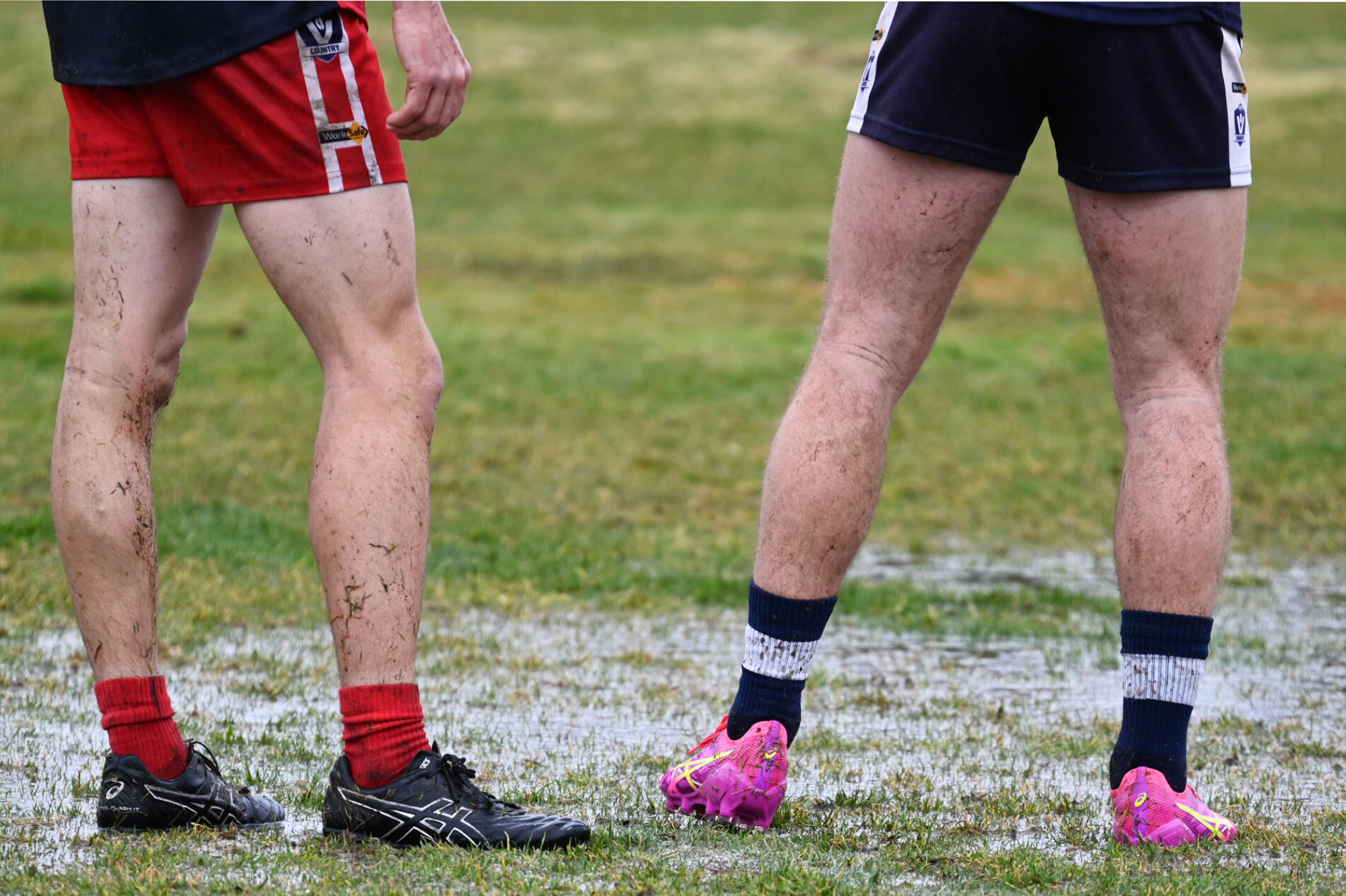 Midfielder had a ball in the wet - feature photo