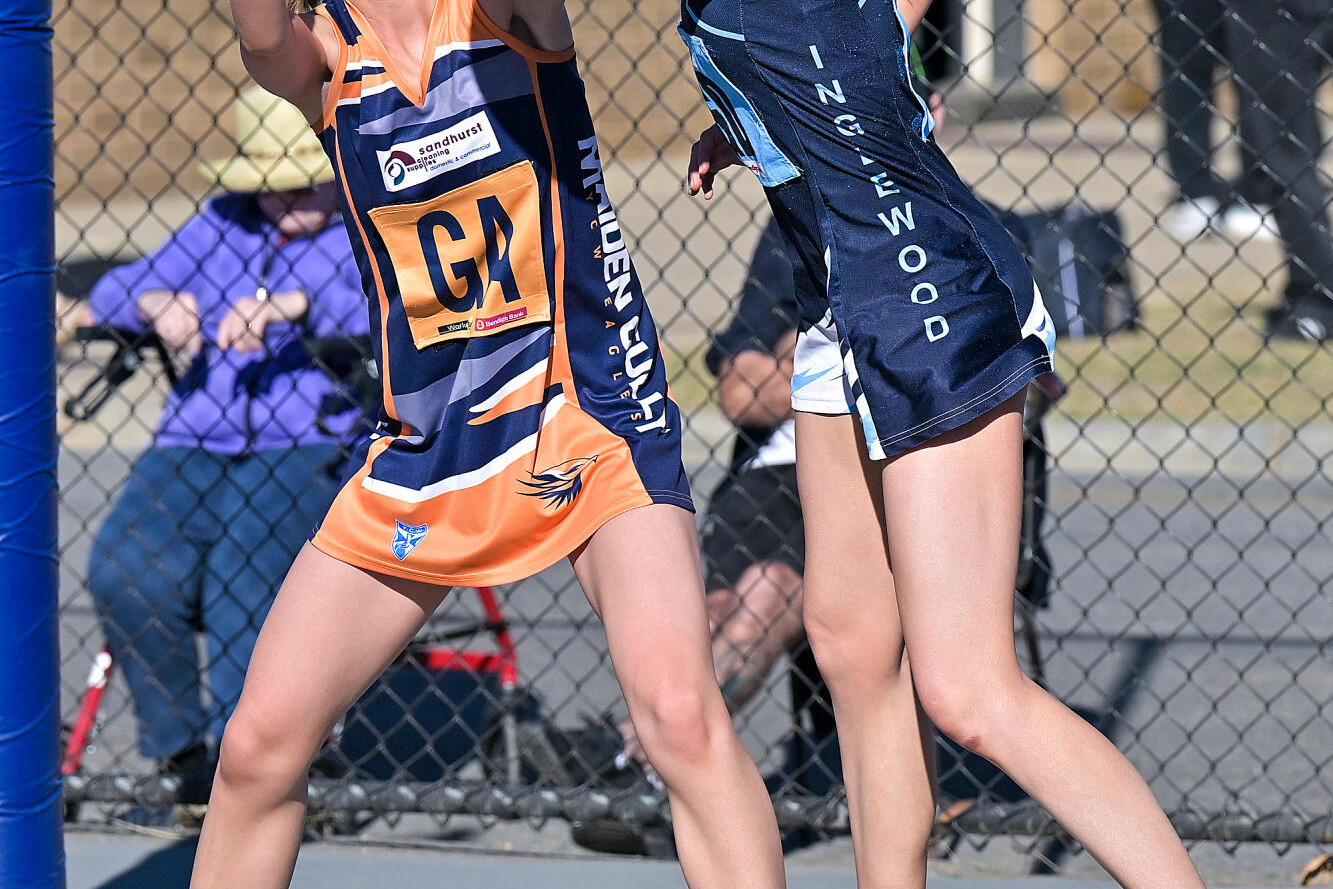 Maiden Gully’s Ebony Johansen and Inglewood’s Brooklyn Reid