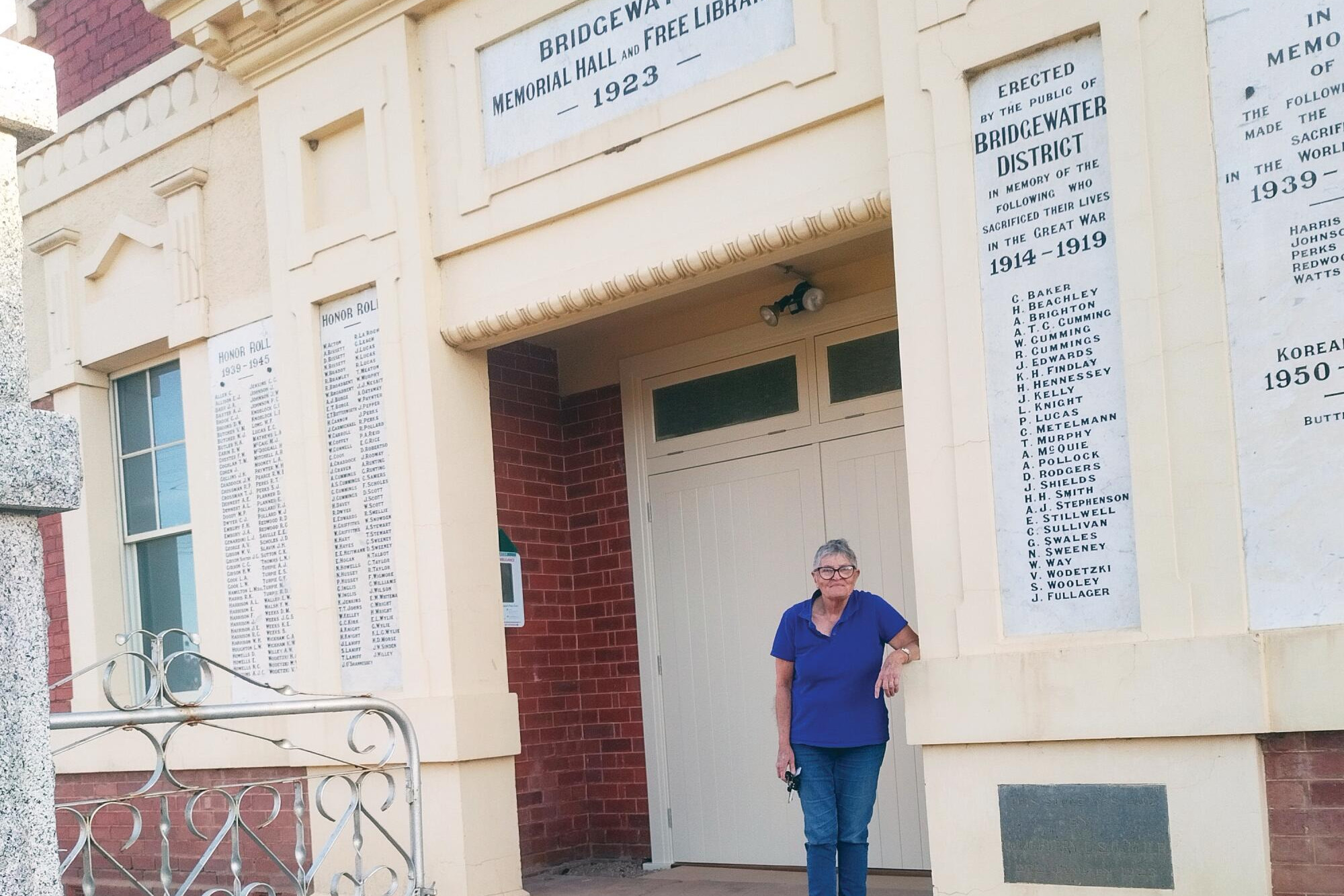 Jenny Hosking at Bridgewater Memorial Hall where creative works will pop up for the Loddon Valley Arts Trail