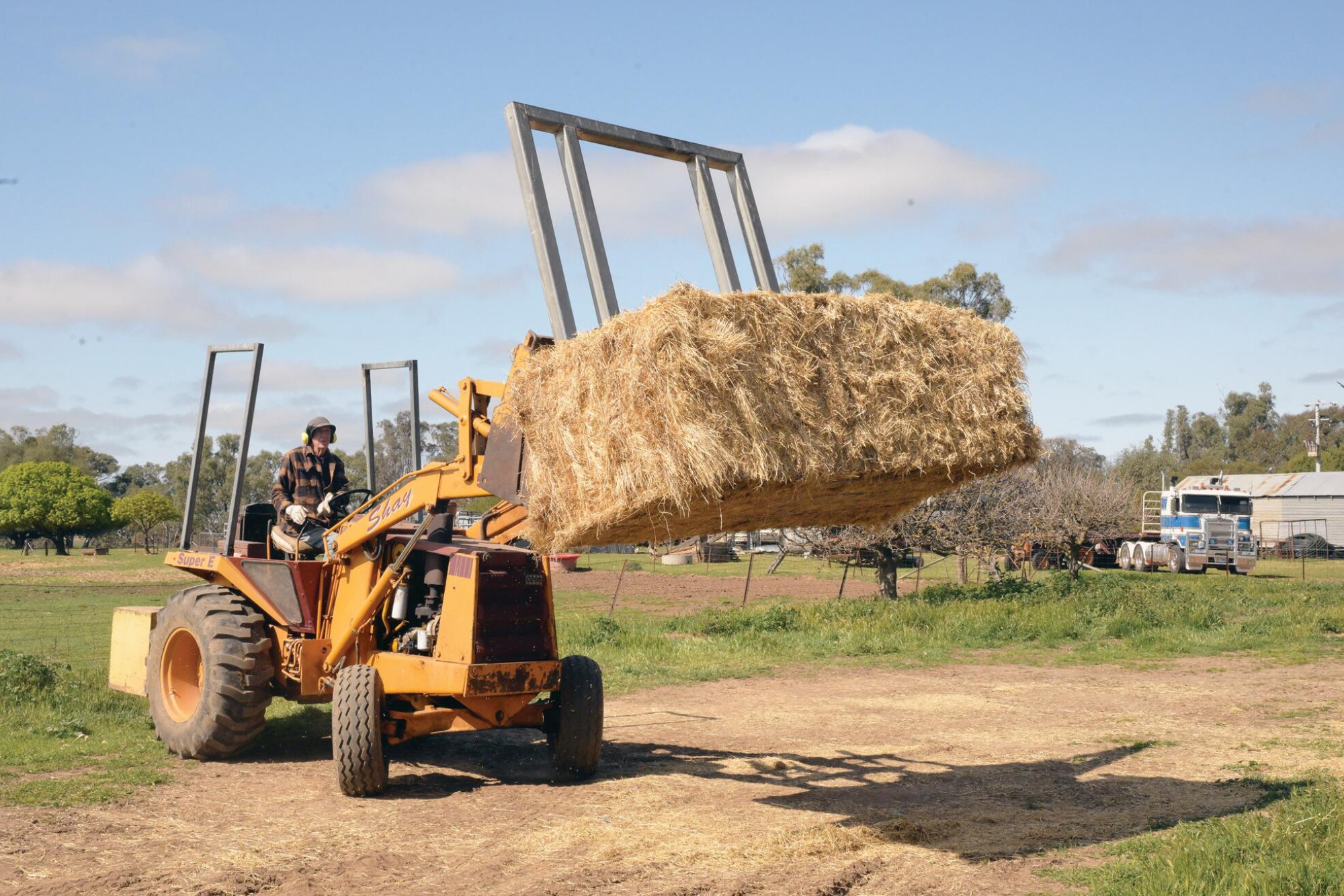 A Ruralaid hay delivery to Loddon last September. LH PHOTO