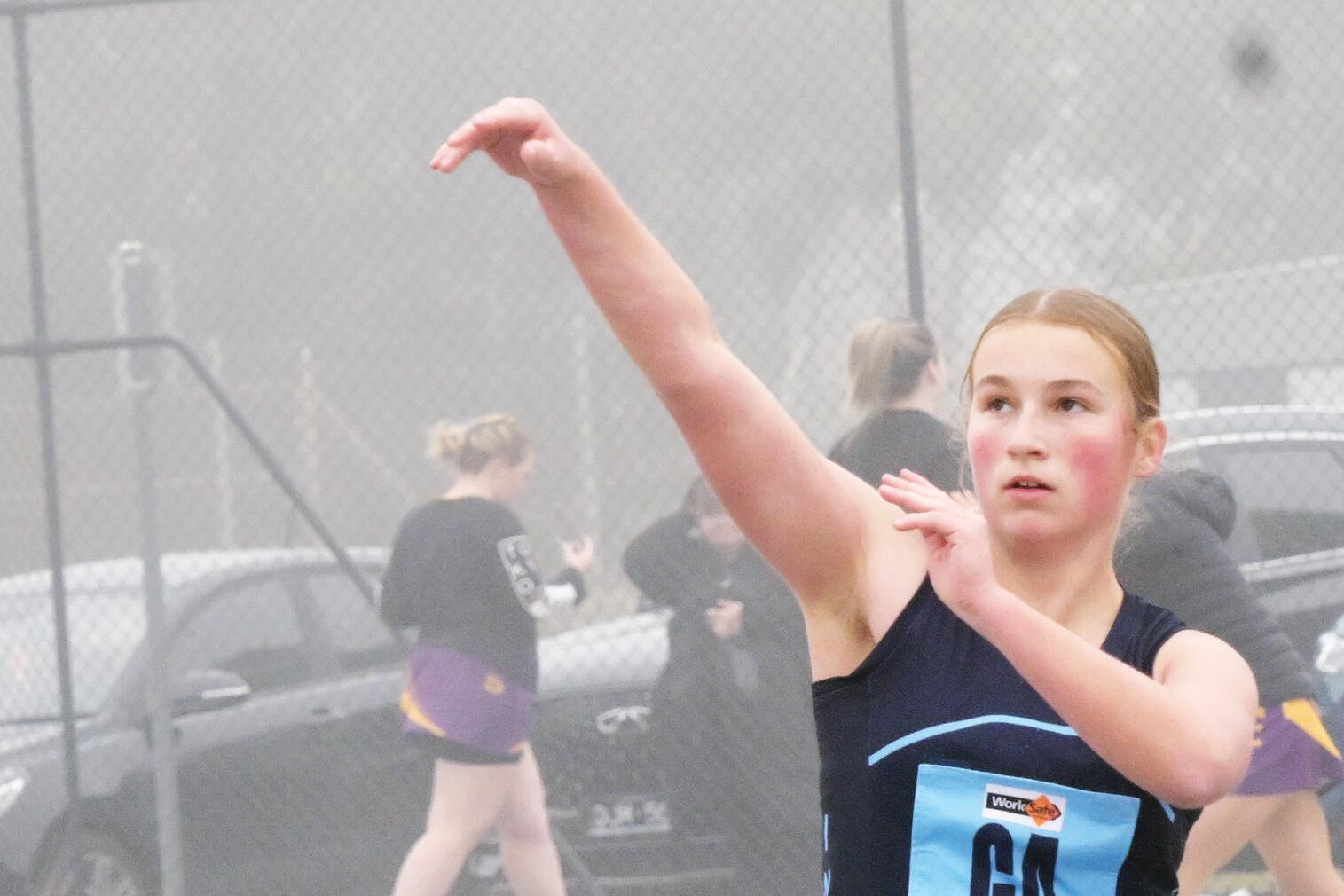 Inglewood 17 and under goal attack Lucy Rollinson. LH PHOTO