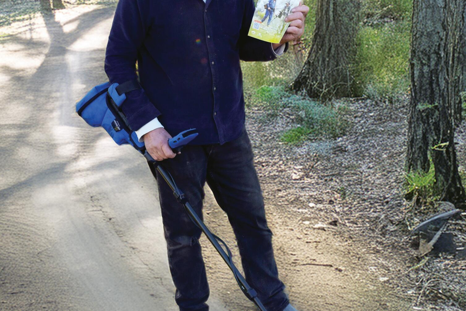 Eddie Sydor loved gold prospecting in the Loddon so much he moved here. LH PHOTO (AI)