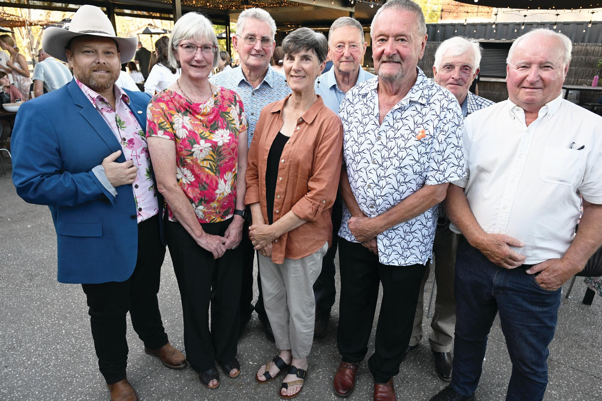Current Loddon Mayor Dan Straub with former leaders Christine Brooke, Frank Maher, Cheryl McKinnon, John Brooke, Gavan Holt, Peter Watts and Neil Beattie. LH PHOTOS