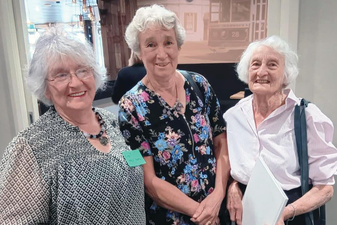 Rita Hayes, Yvonne Winfield and Lorna Fawcett at the reunion