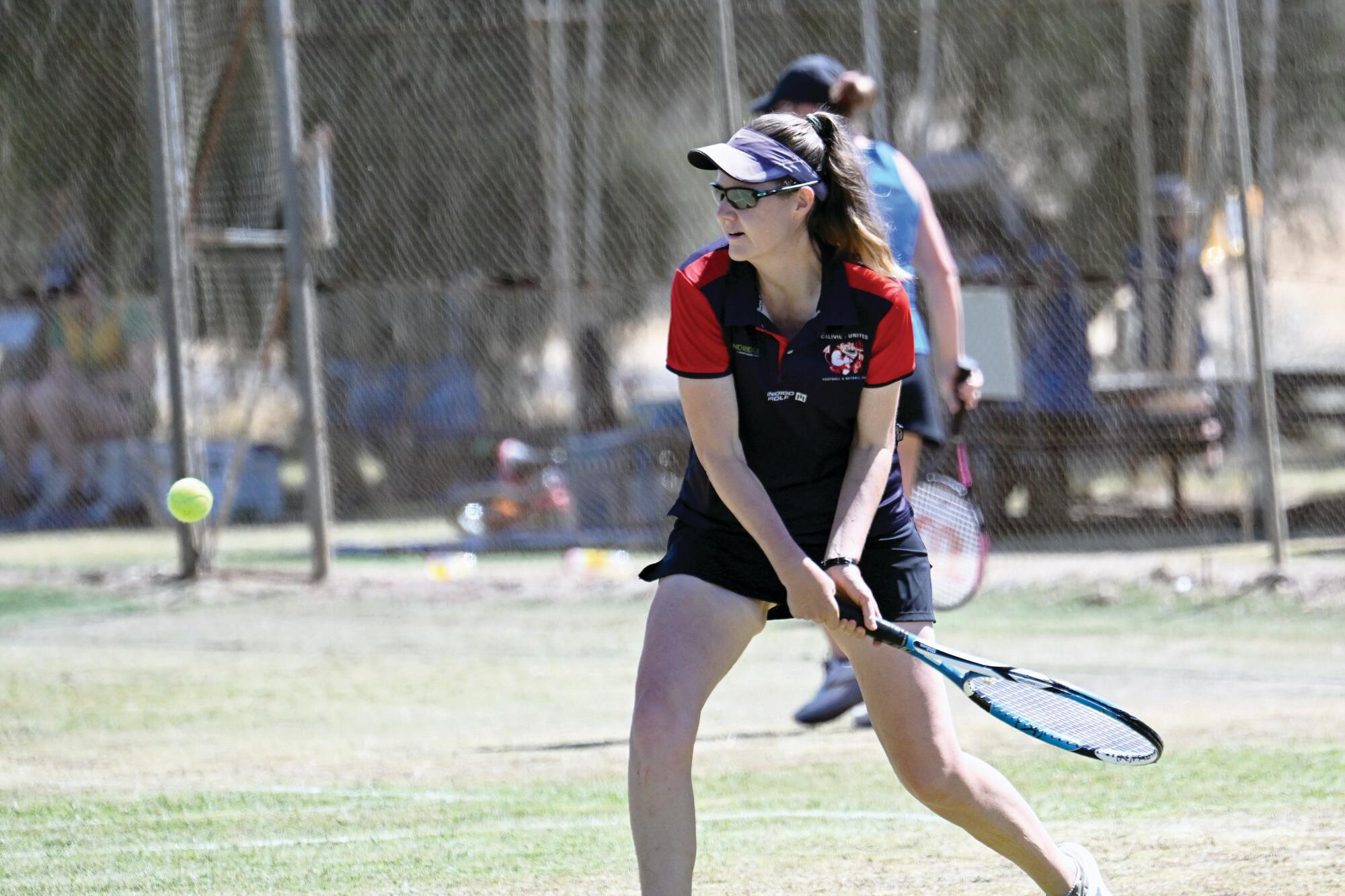 Calivil skipper Michelle Balic in action during last Saturday’s semi-finals. LH PHOTO